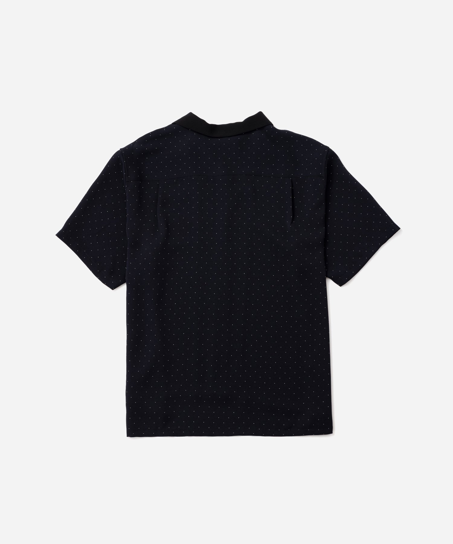 Saturdays NYC Hester Dot Print Short Sleeve Shirt in Navy