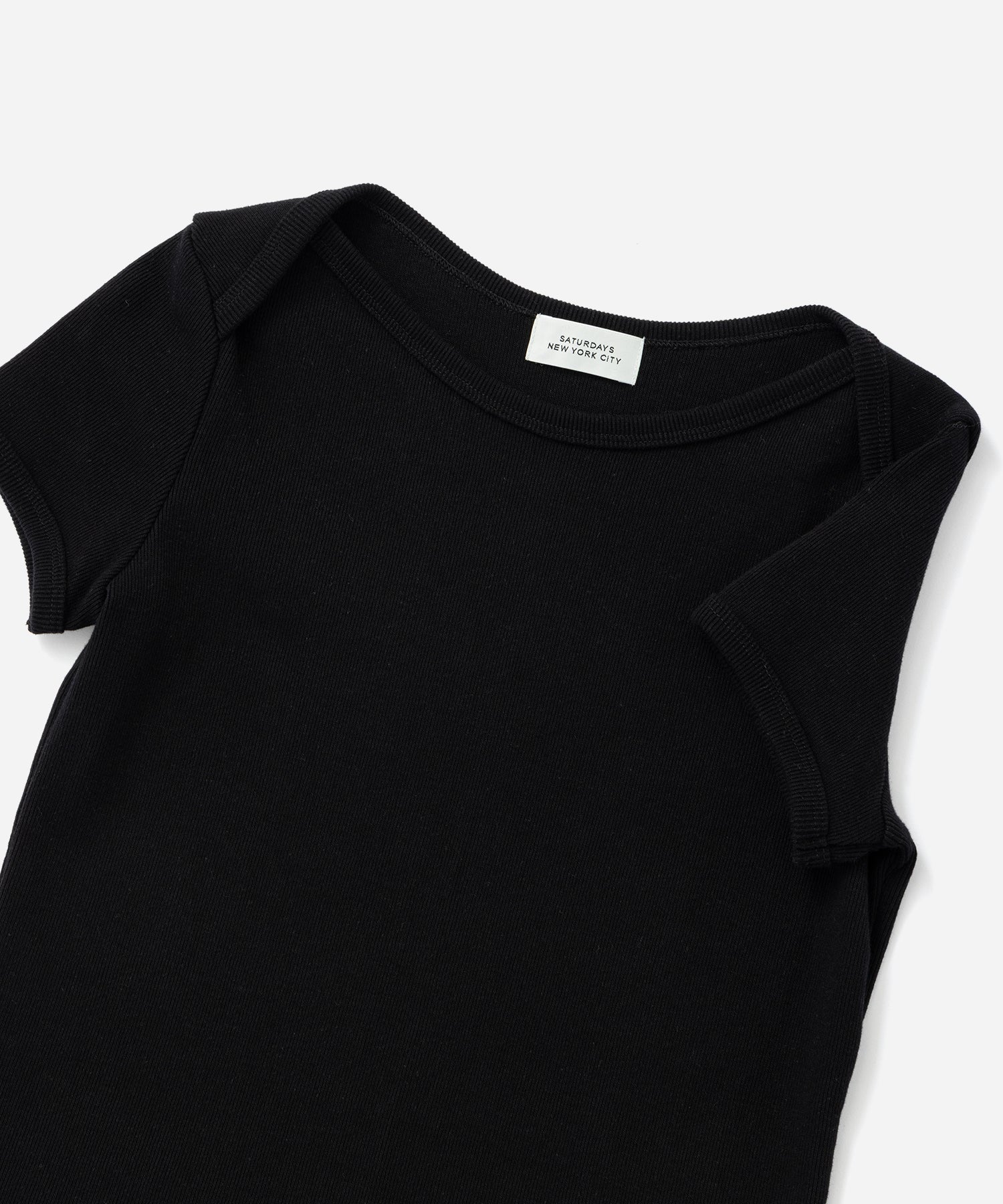 Saturdays NYC Nadia Ringer Top in Black