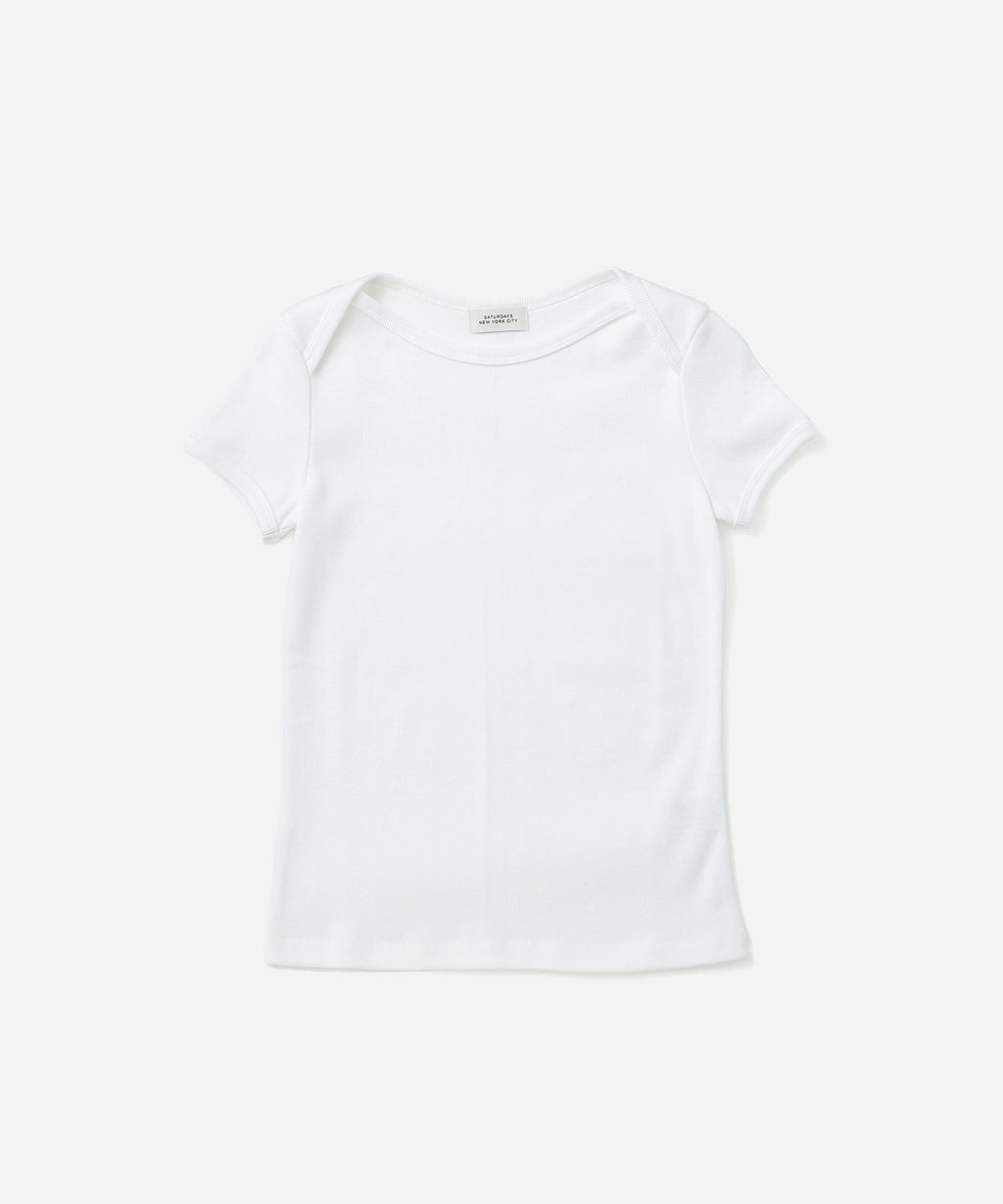 Saturdays NYC Nadia Ringer Top in White