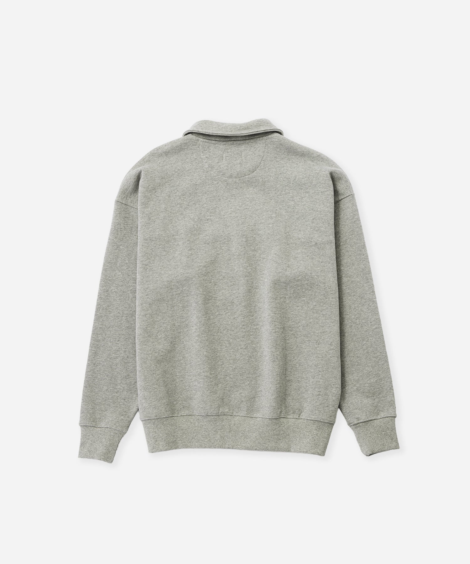 Saturdays NYC Mott Relaxed Quarter Zip Sweatshirt in Gray