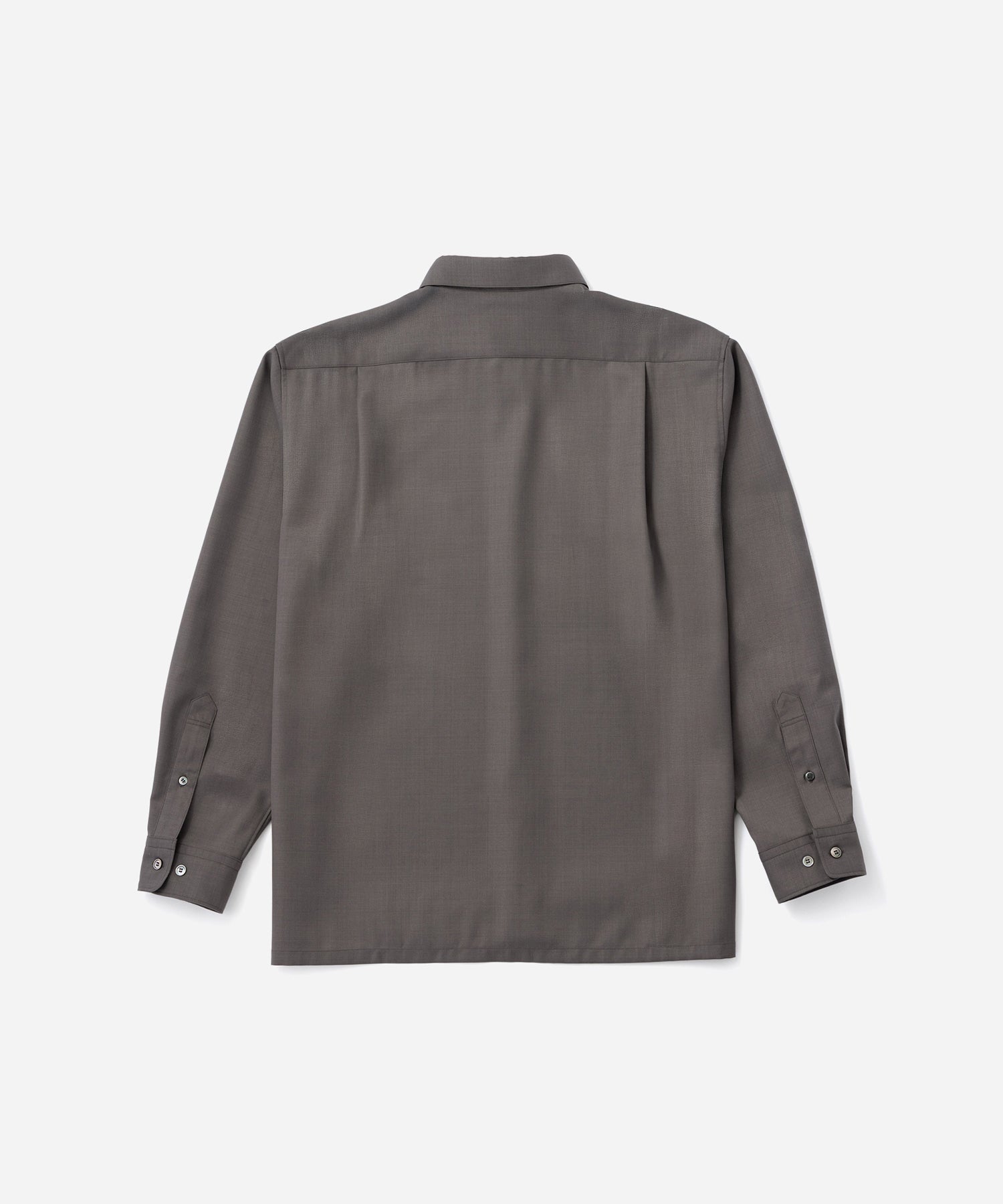 Saturdays NYC Kenmare Tropical Wool Long Sleeve Shirt in Gray