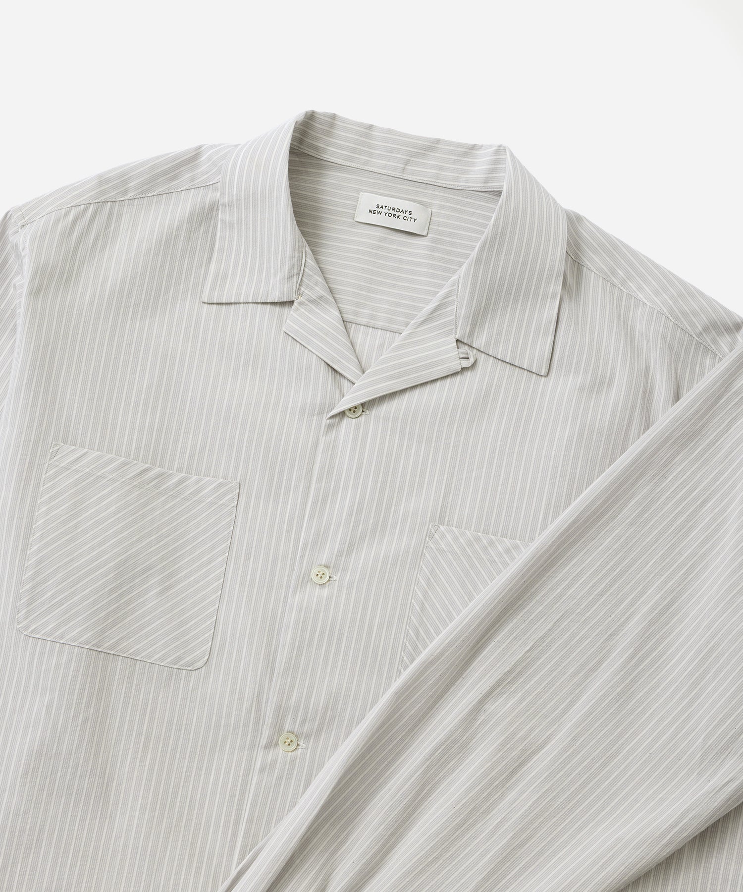 Marco Stripe Open Collar Shirt