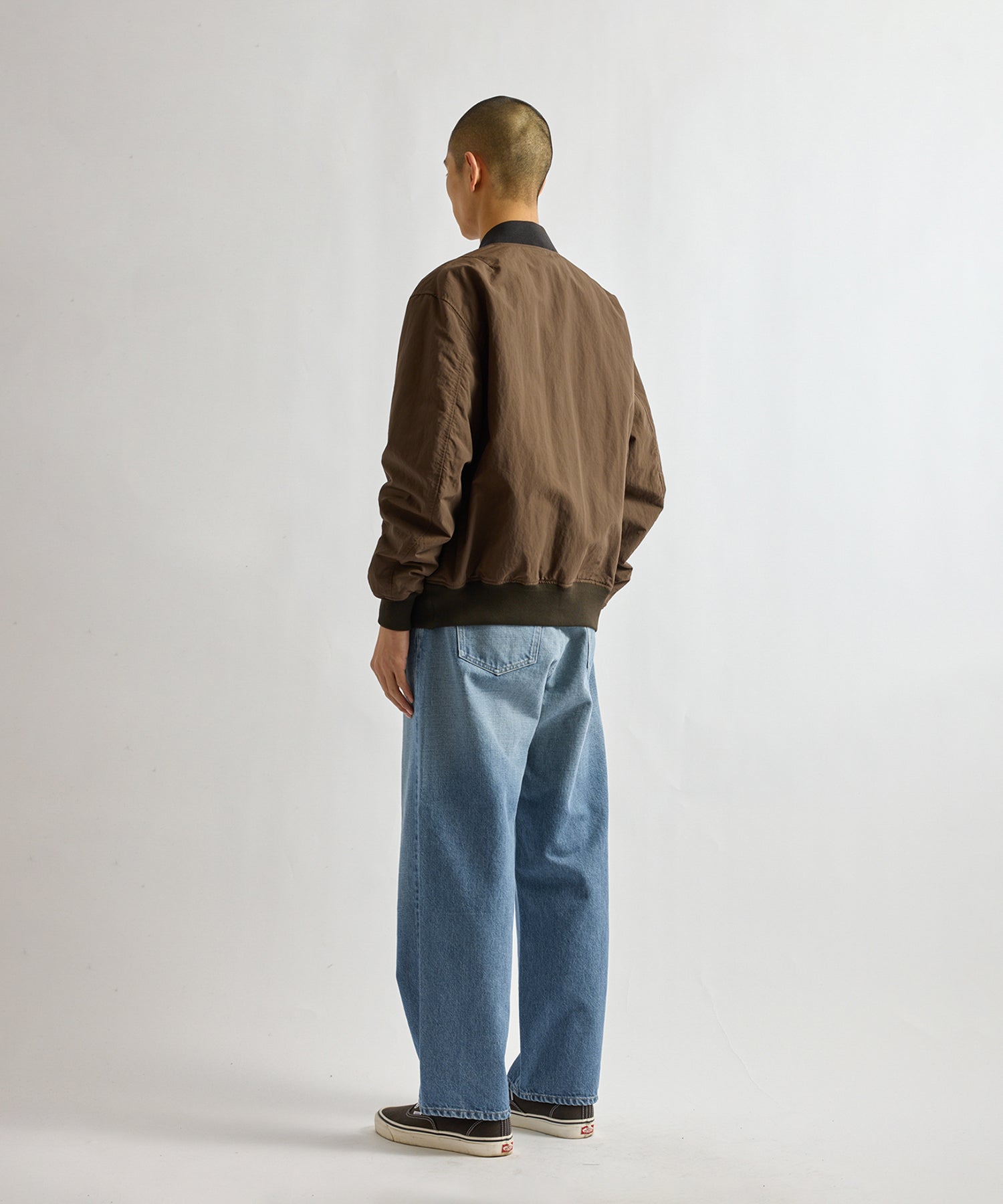 Saturdays NYC Goose Bomber Jacket in Dark Brown