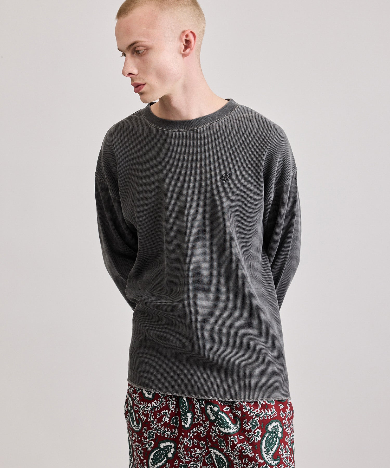 SNYC Pigment Dyed Waffle Top