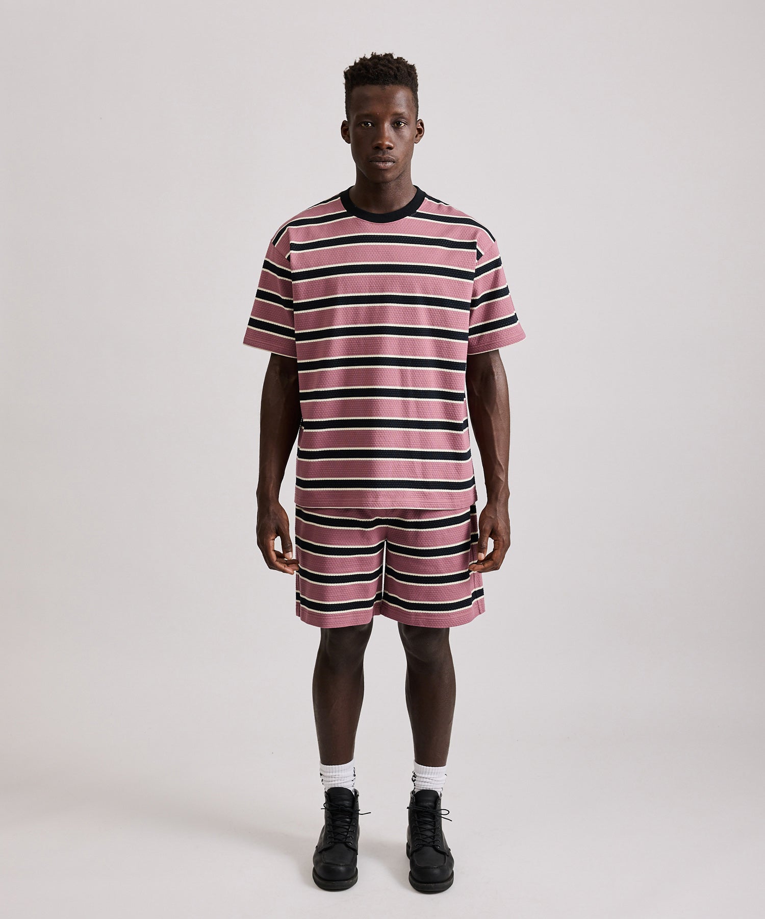 Mesh Border Stripe Shorts