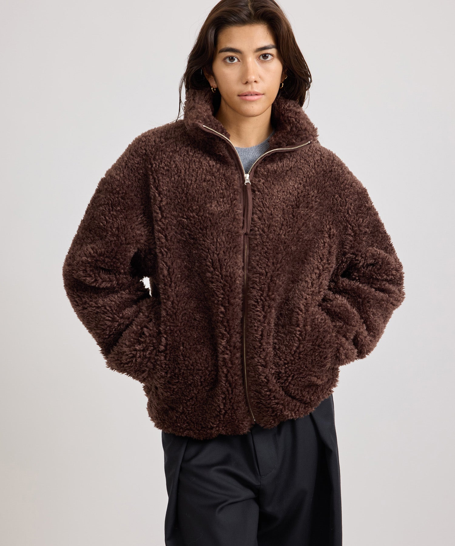 Alessia Boa Fleece Blouson