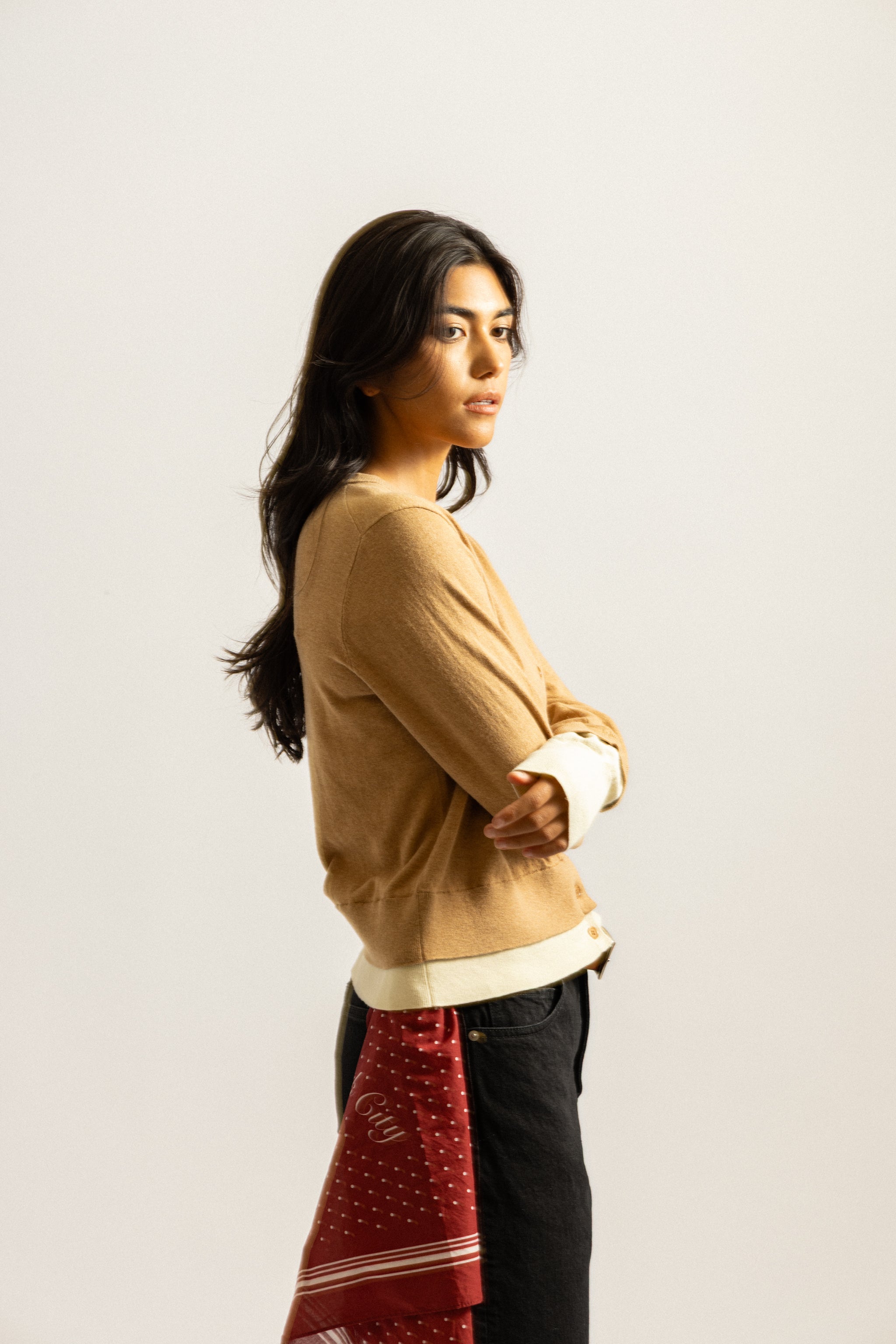 Halle Double Layer Cardigan