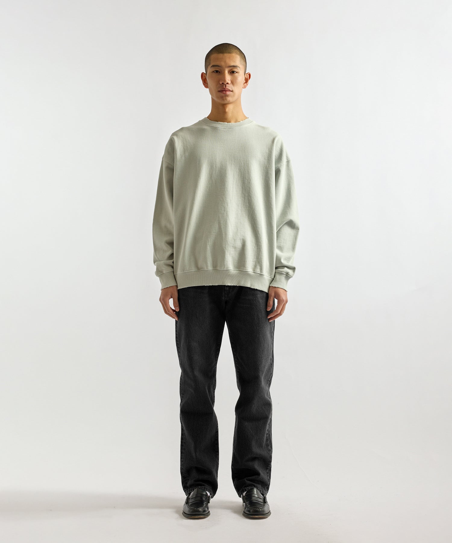 Bowery Garment Dyed Slash Sweatshirt