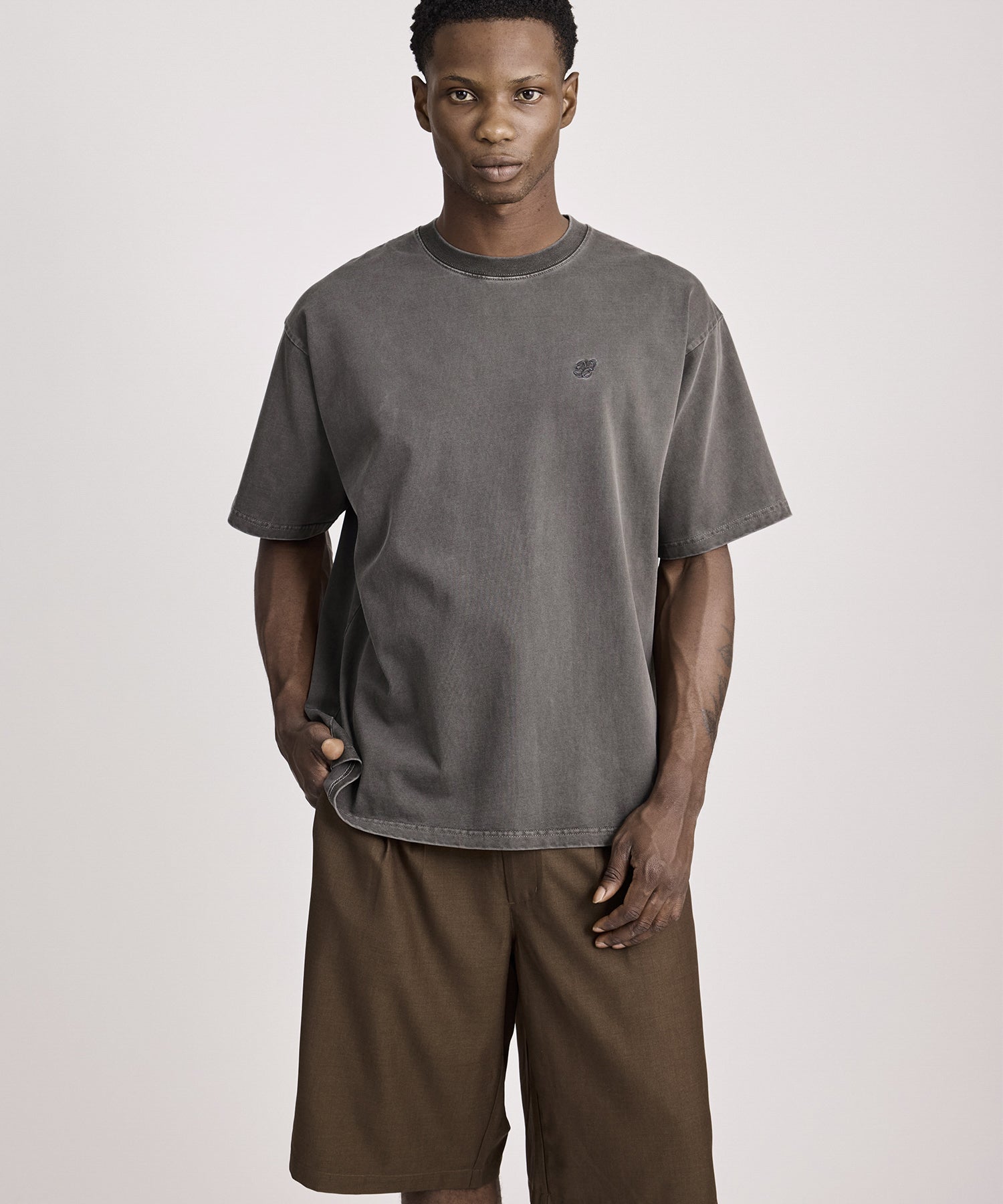 SNYC Relaxed Pigment Dyed Short Sleeve Tee