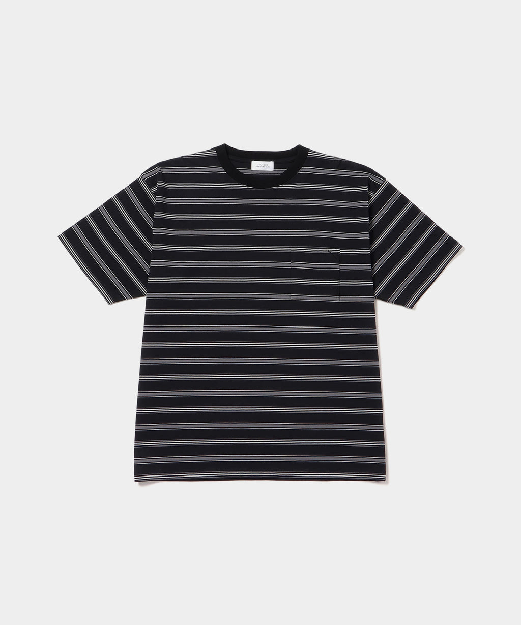 Multi Stripe Relaxed Short Sleeve Tee
