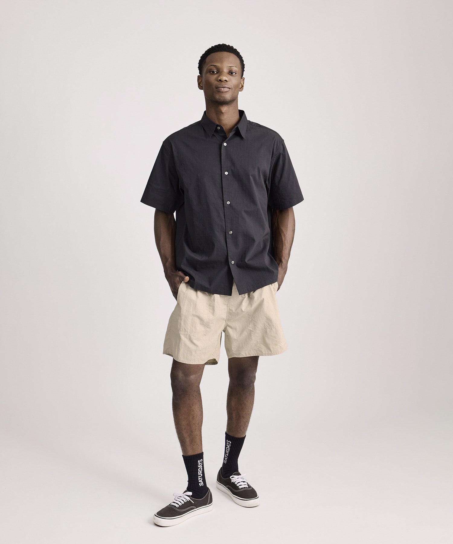 Bruce Tonal Stripe Short Sleeve Shirt