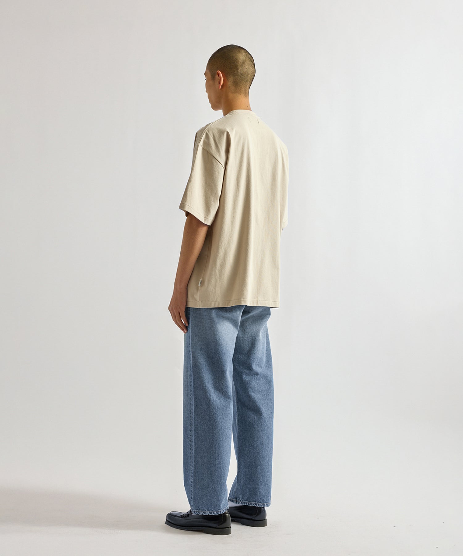 Saturdays NYC Beach Chair Ozone Wash Relaxed Tee in Off White