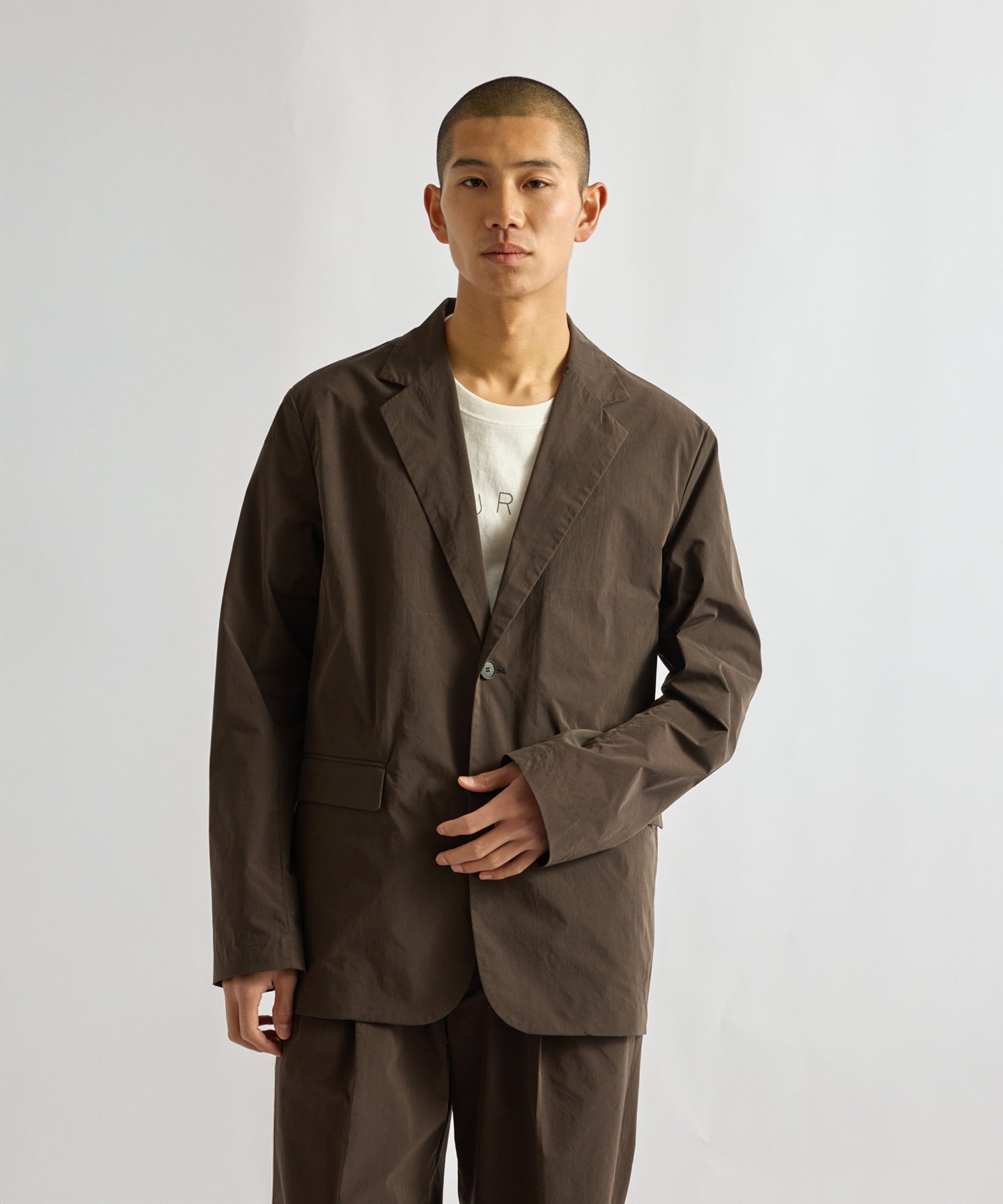 Saturdays NYC Mirza Easy Wear Jacket in Dark Brown