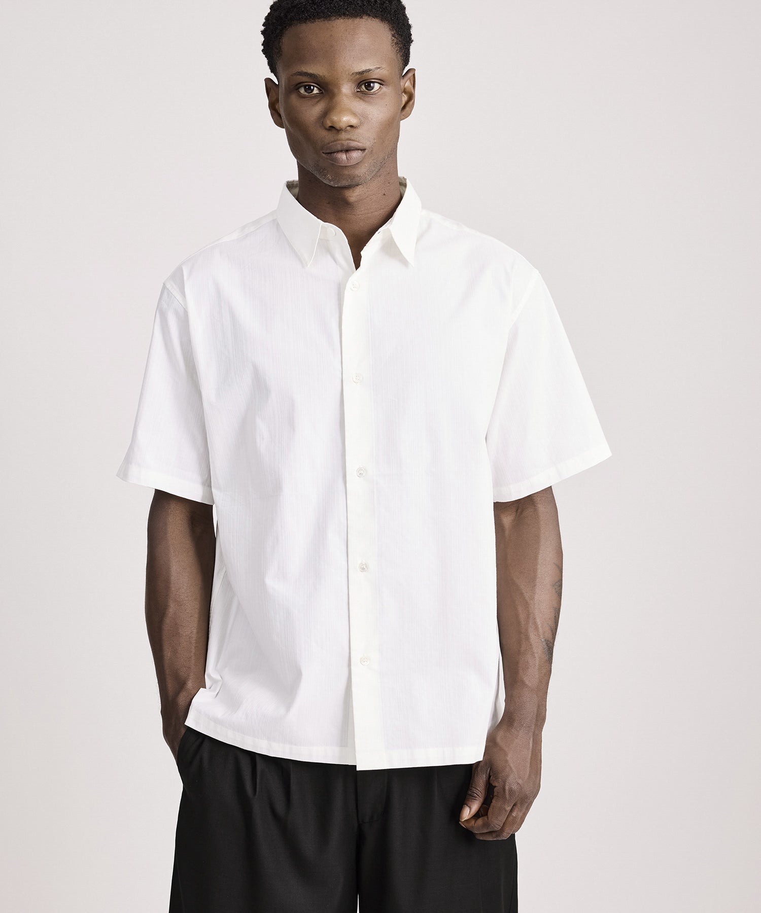 Bruce Tonal Stripe Short Sleeve Shirt