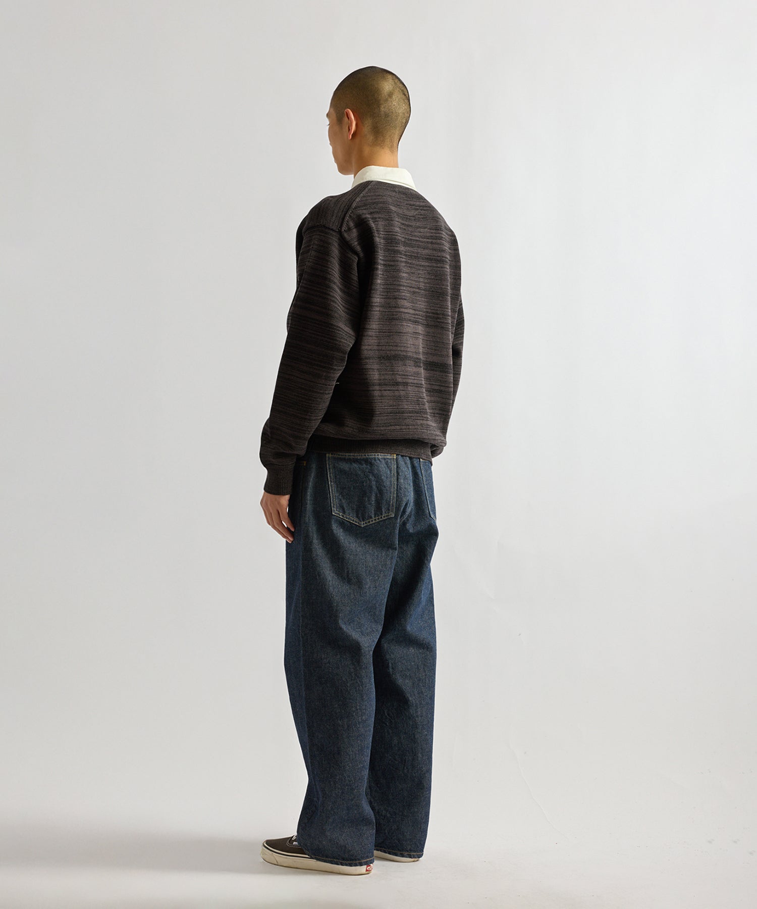 Saturdays NYC Rugger Polo Sweater in Charcoal