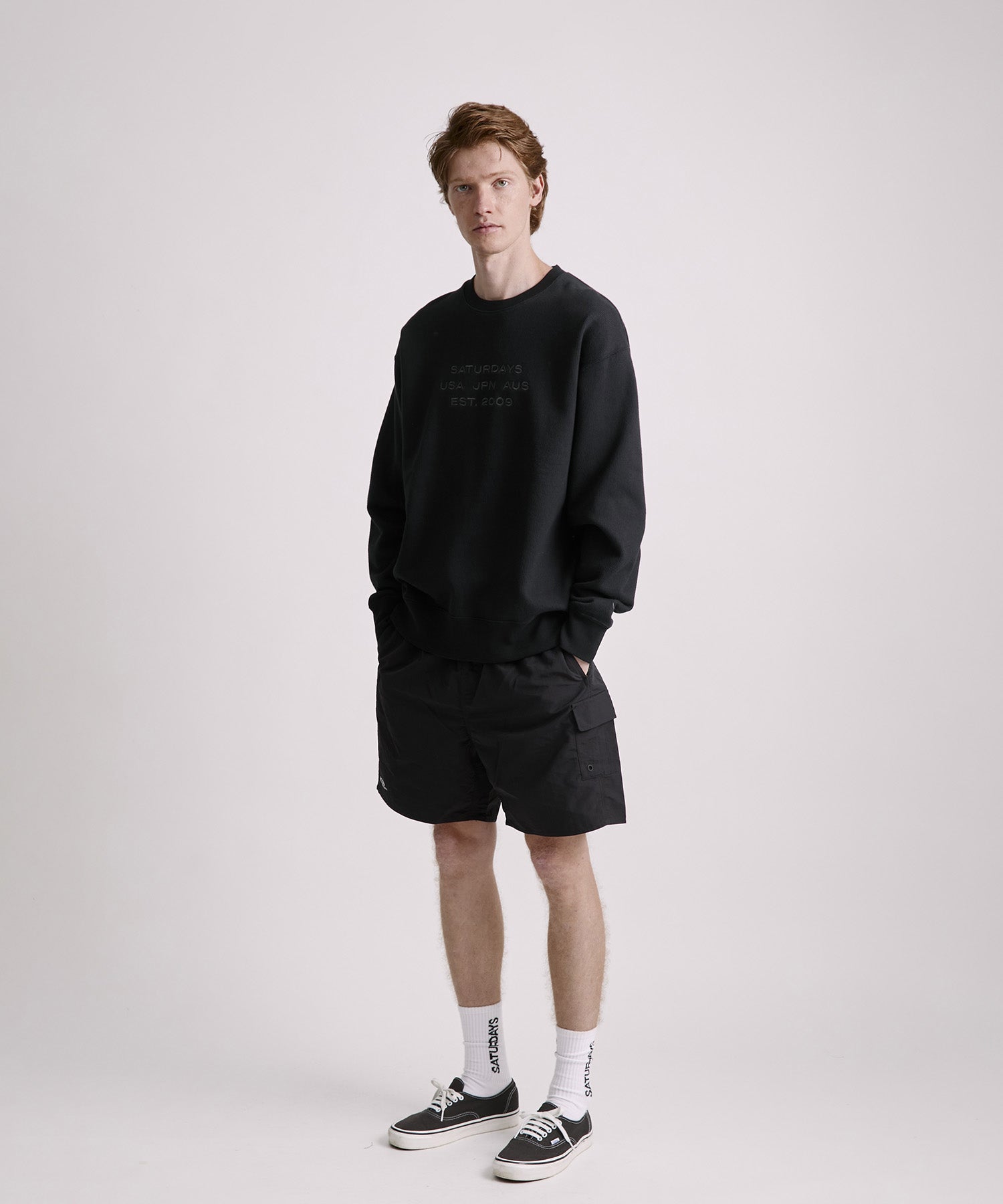 Saturdays NYC Danjo Cargo Swim Short in Black