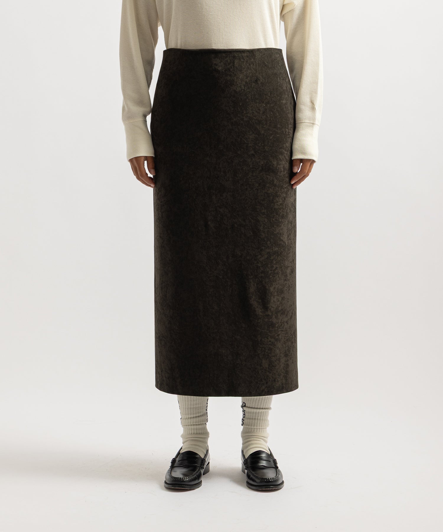 Amy Velveteen Midi Skirt
