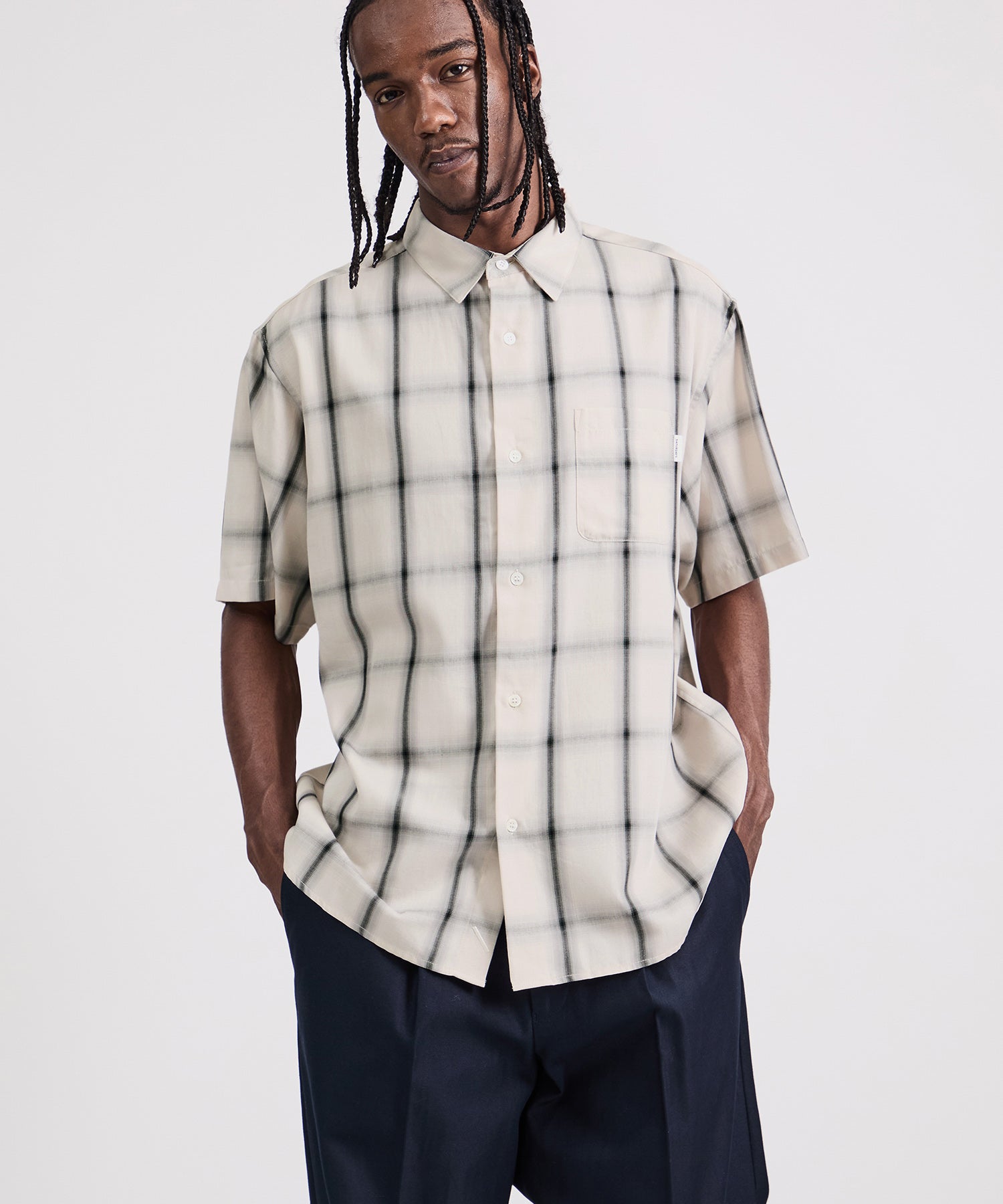シャツ TMT OMBRE CHECK SHORT SLEEVES SHIRTS