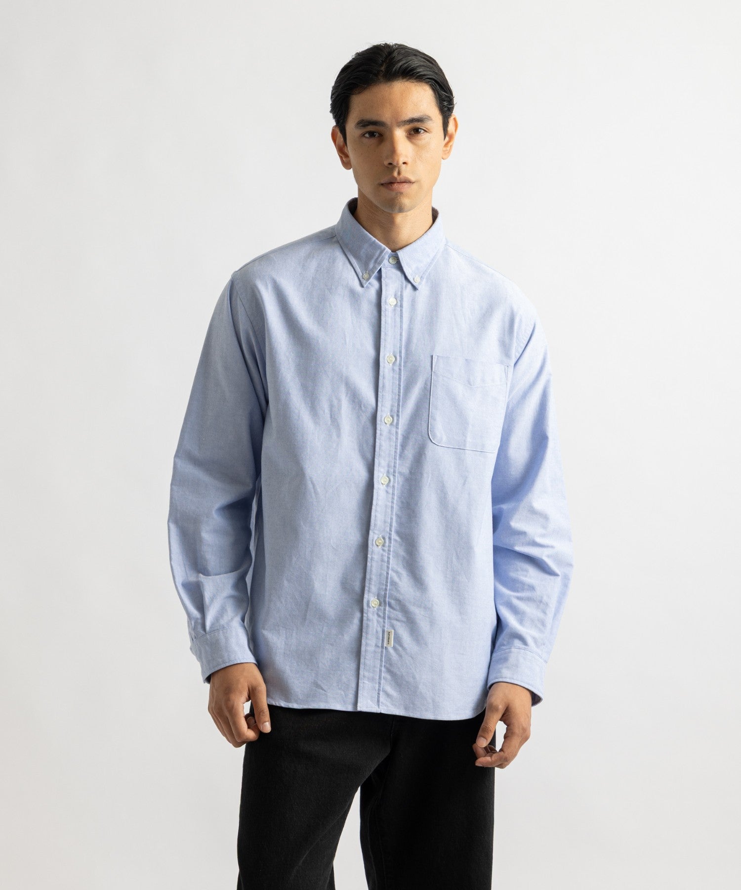 Saturdays NYC New Crosby Oxford Shirt in Light Blue