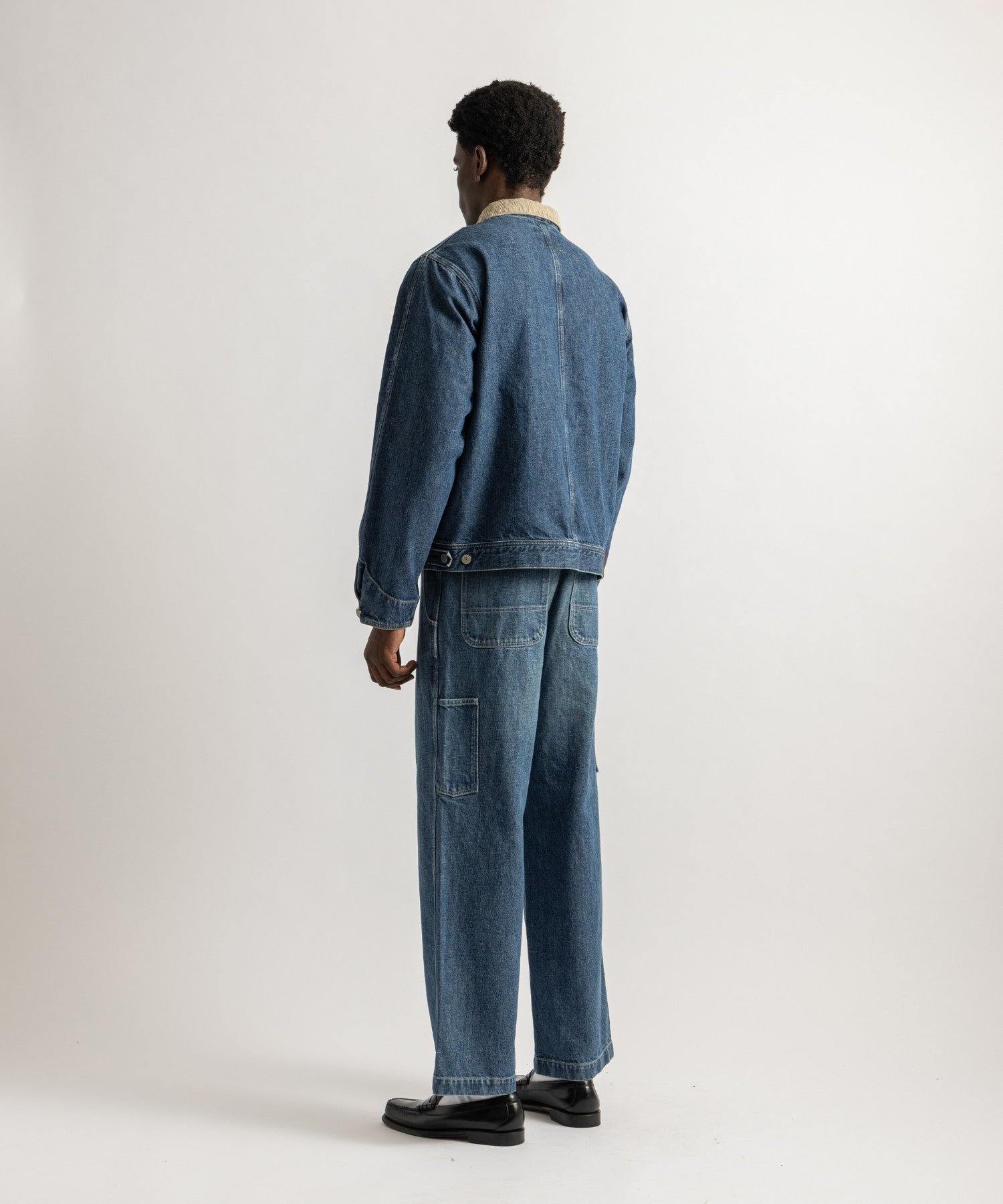 Saturdays NYC Antoine Coverall Jacket in Blue