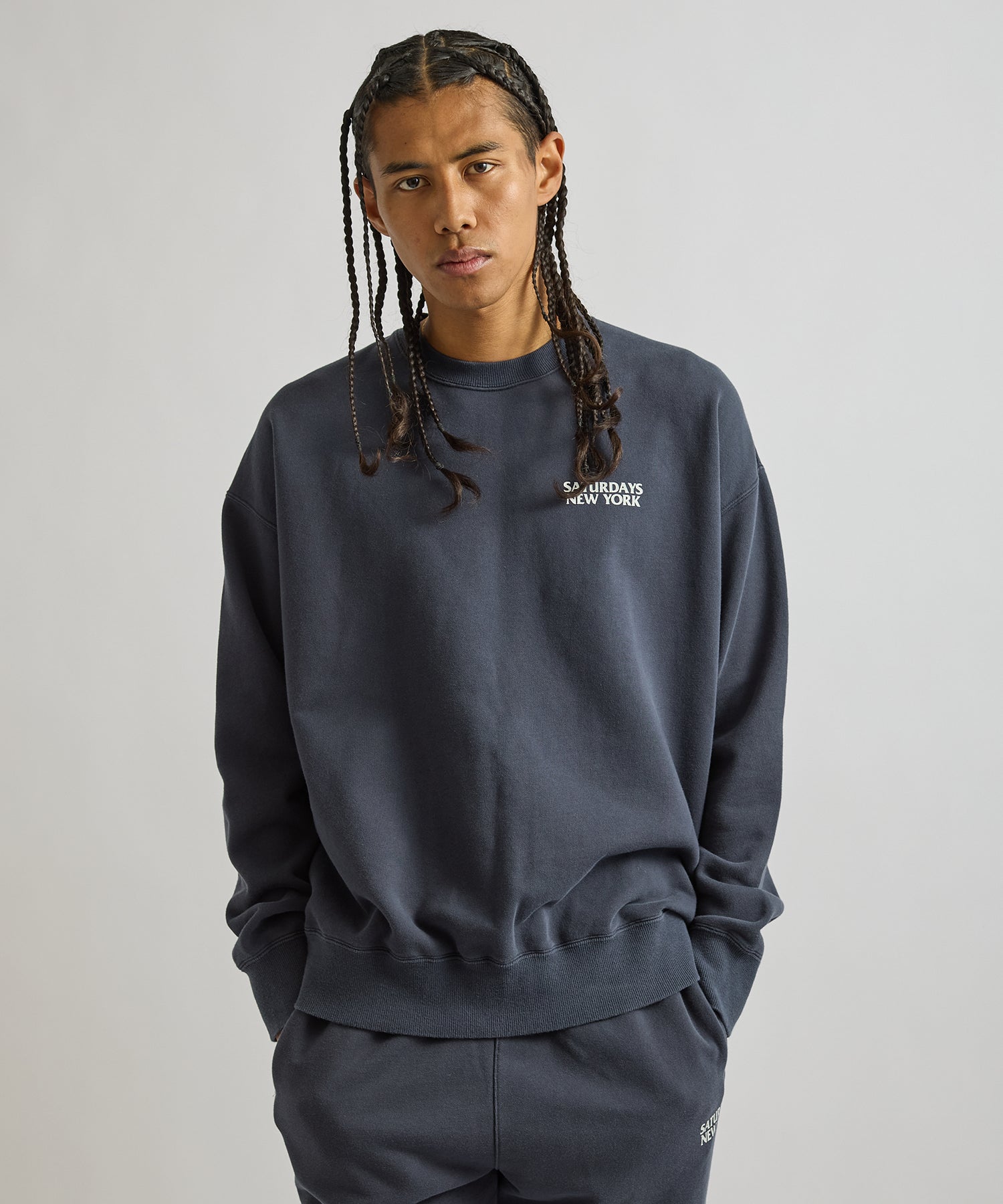 Ari Relaxed Ozone Washed Sweatshirt