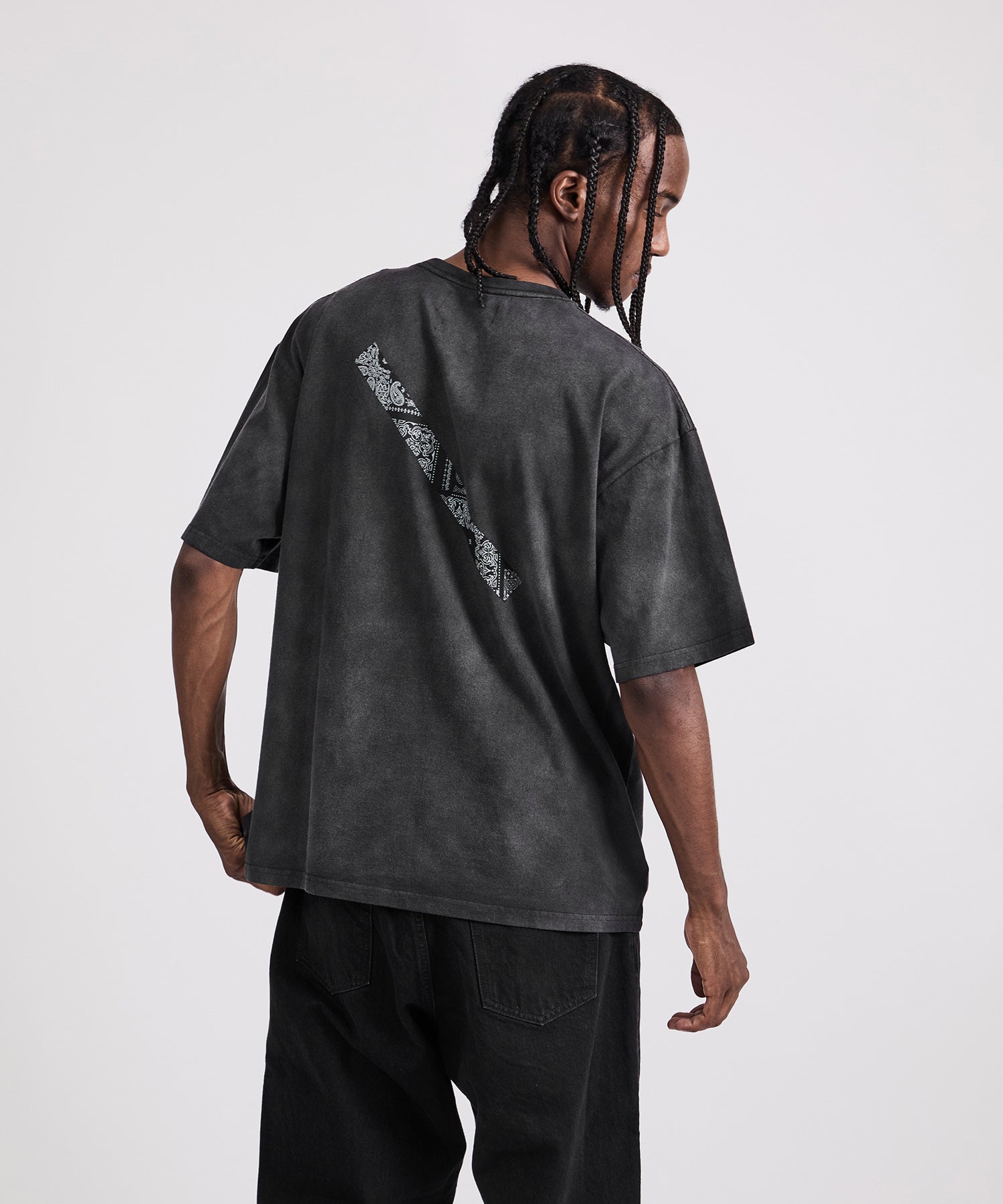 MIYAGIHIDETAKA x Saturdays Bandana Slash T-Shirt