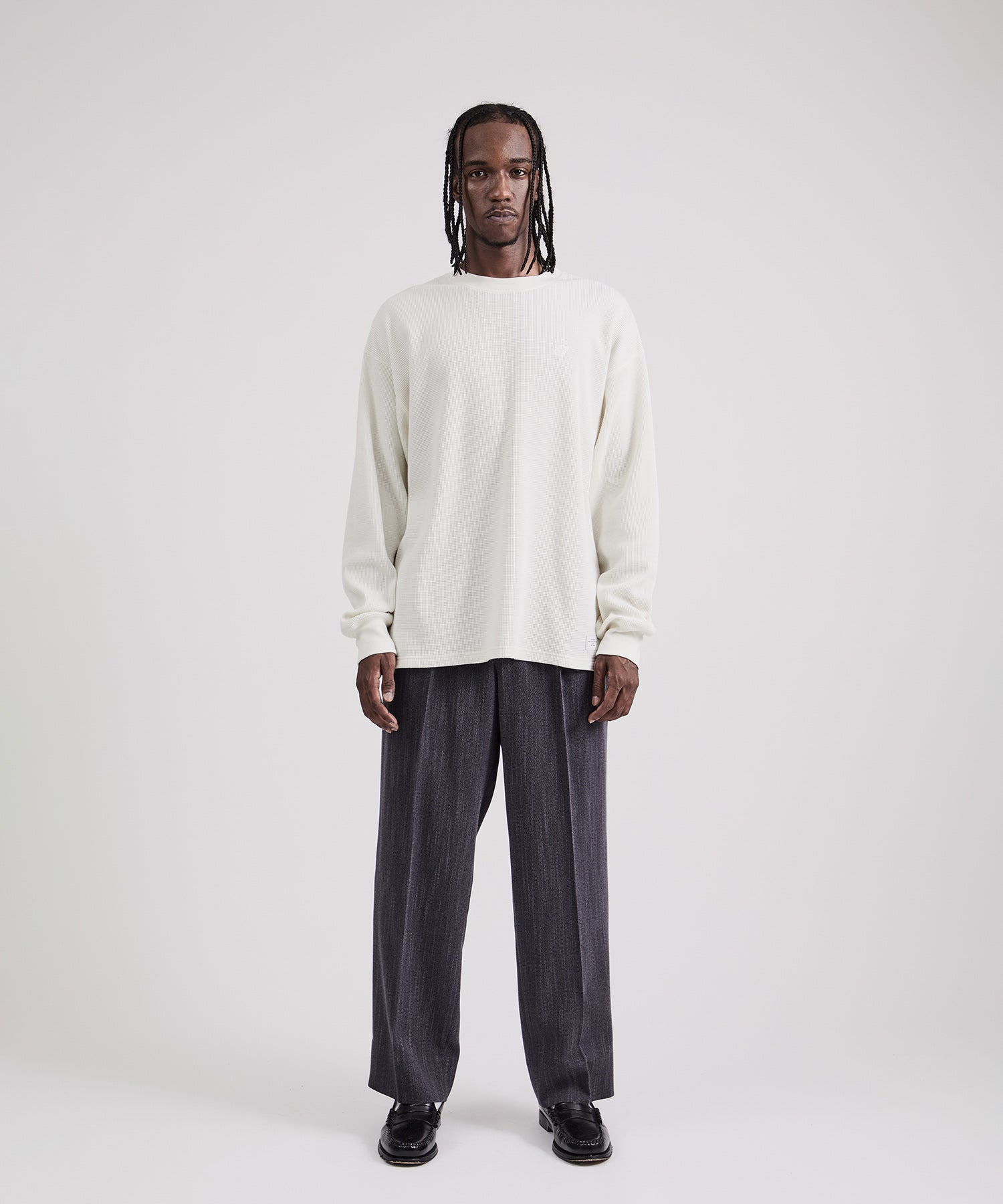 George Tweed Two Tuck Pant