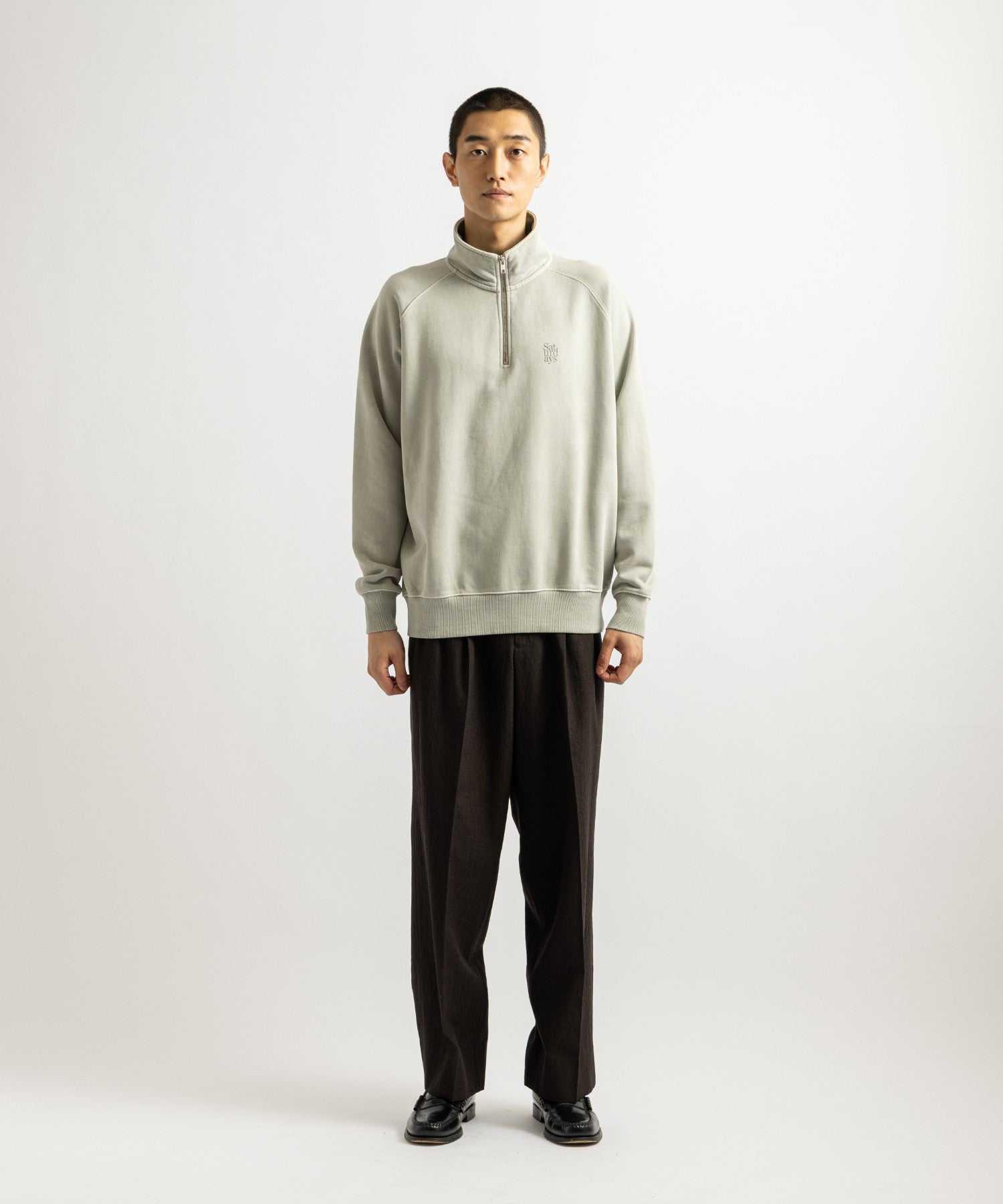 Saturdays NYC K.K Pullover Sweatshirt in Gray