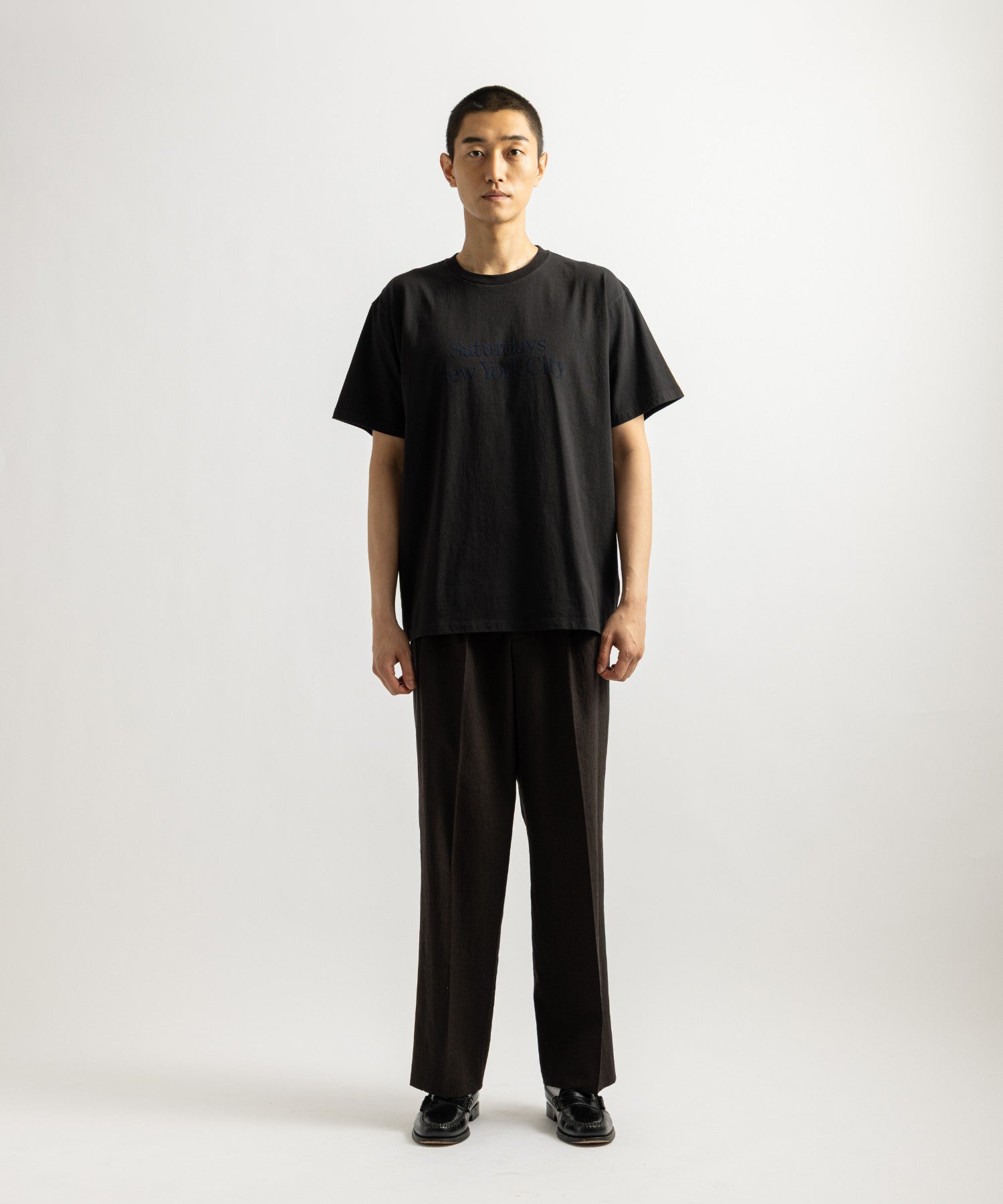 Saturdays NYC Miller Standard Short Sleeve Tee in Black