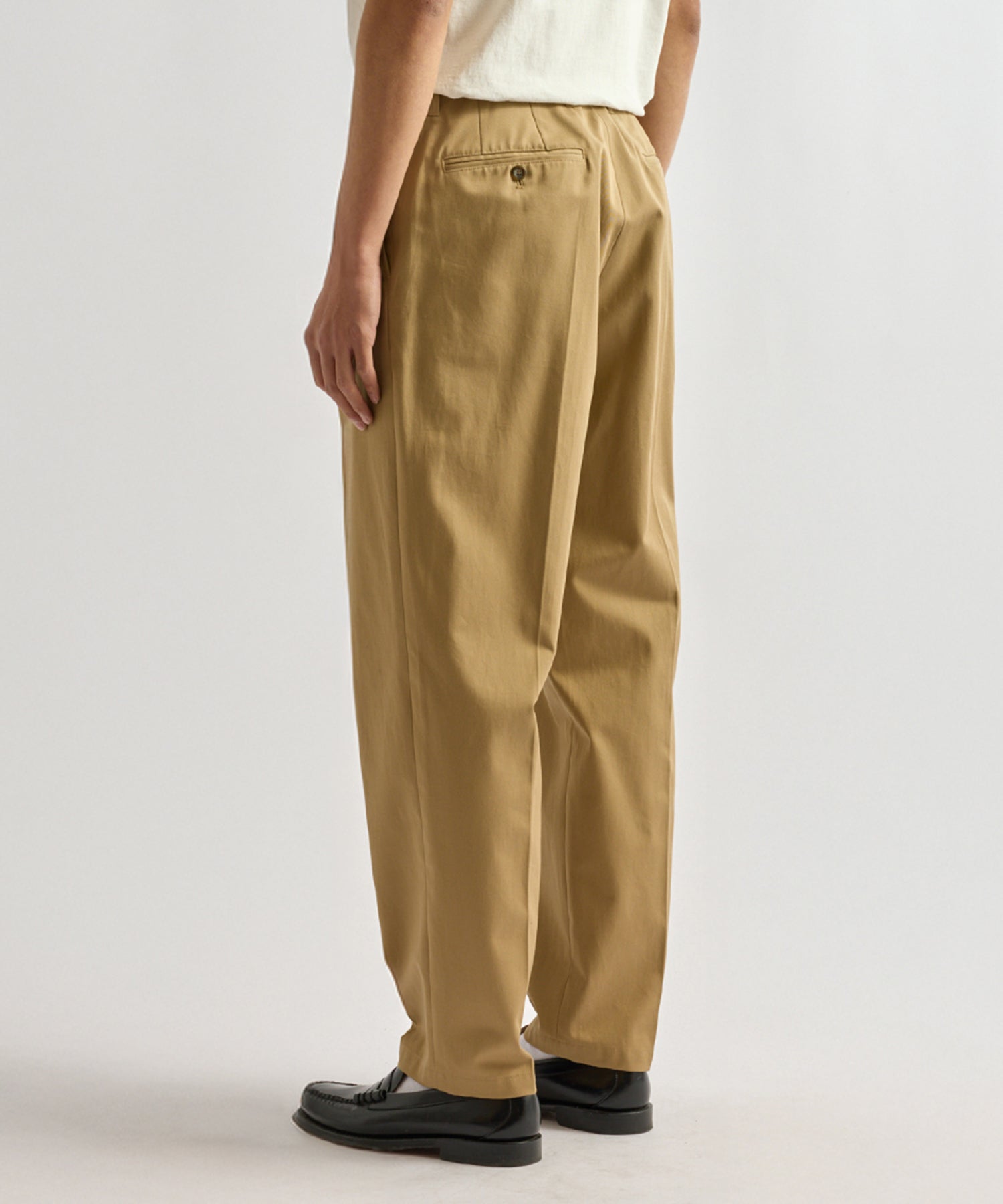 Saturdays NYC Dean One Tuck Pant in Beige