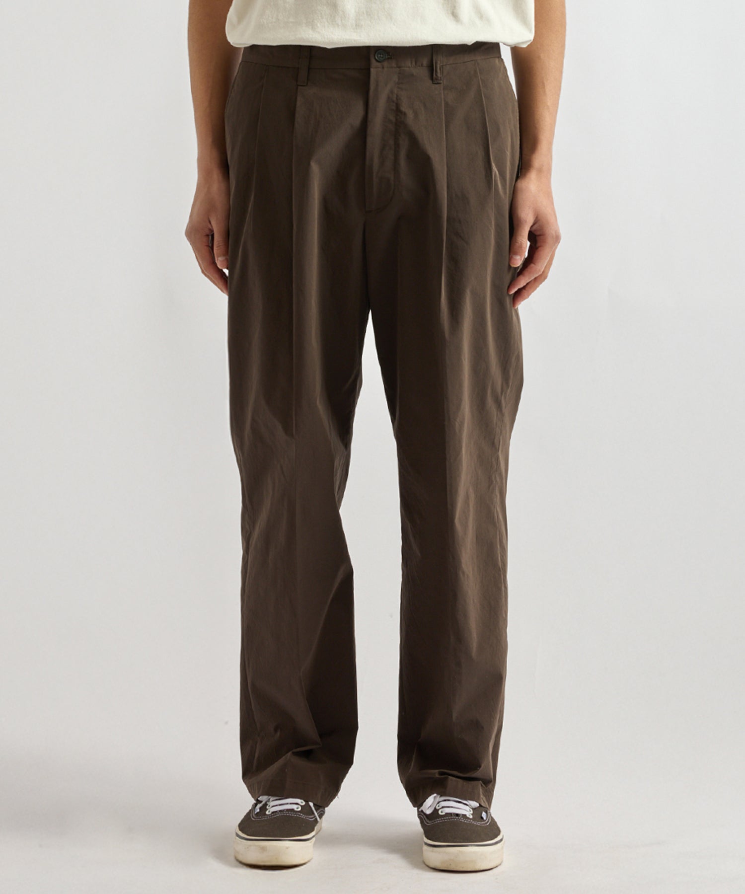 Saturdays NYC George Easy Wear Pant in Dark Brown