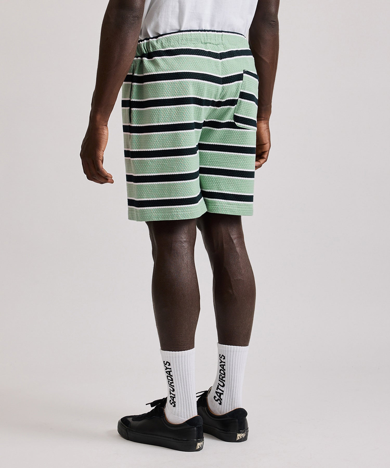 Mesh Border Stripe Shorts