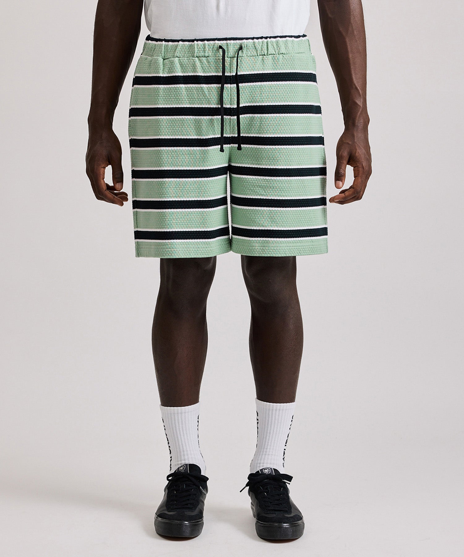 Mesh Border Stripe Shorts