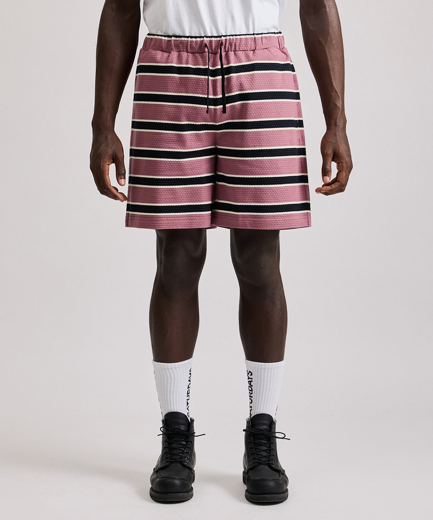 Mesh Border Stripe Shorts
