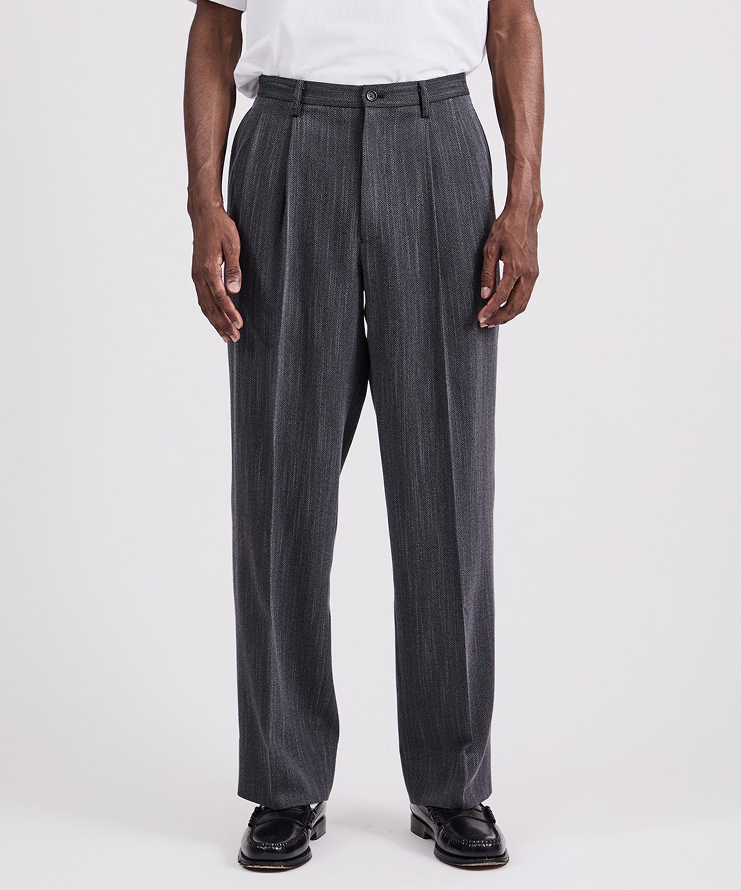 George Tweed Two Tuck Pant