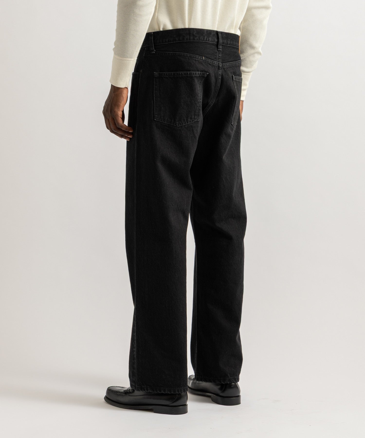 Saturdays NYC Tobias Straight Denim Pant in Black