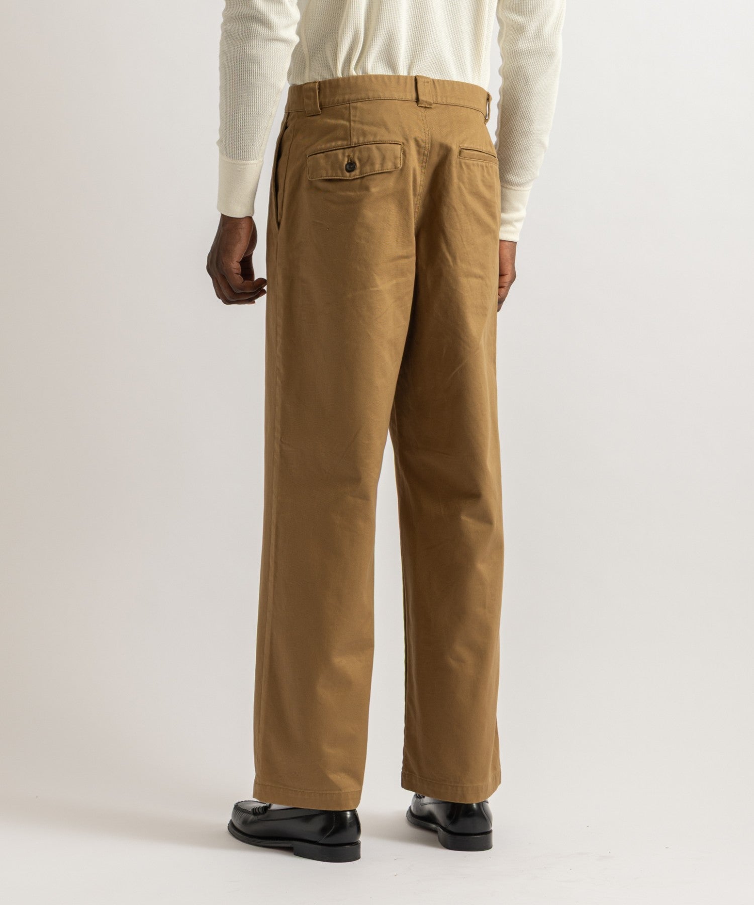Saturdays NYC Ross Wide Chino Pant in Camel