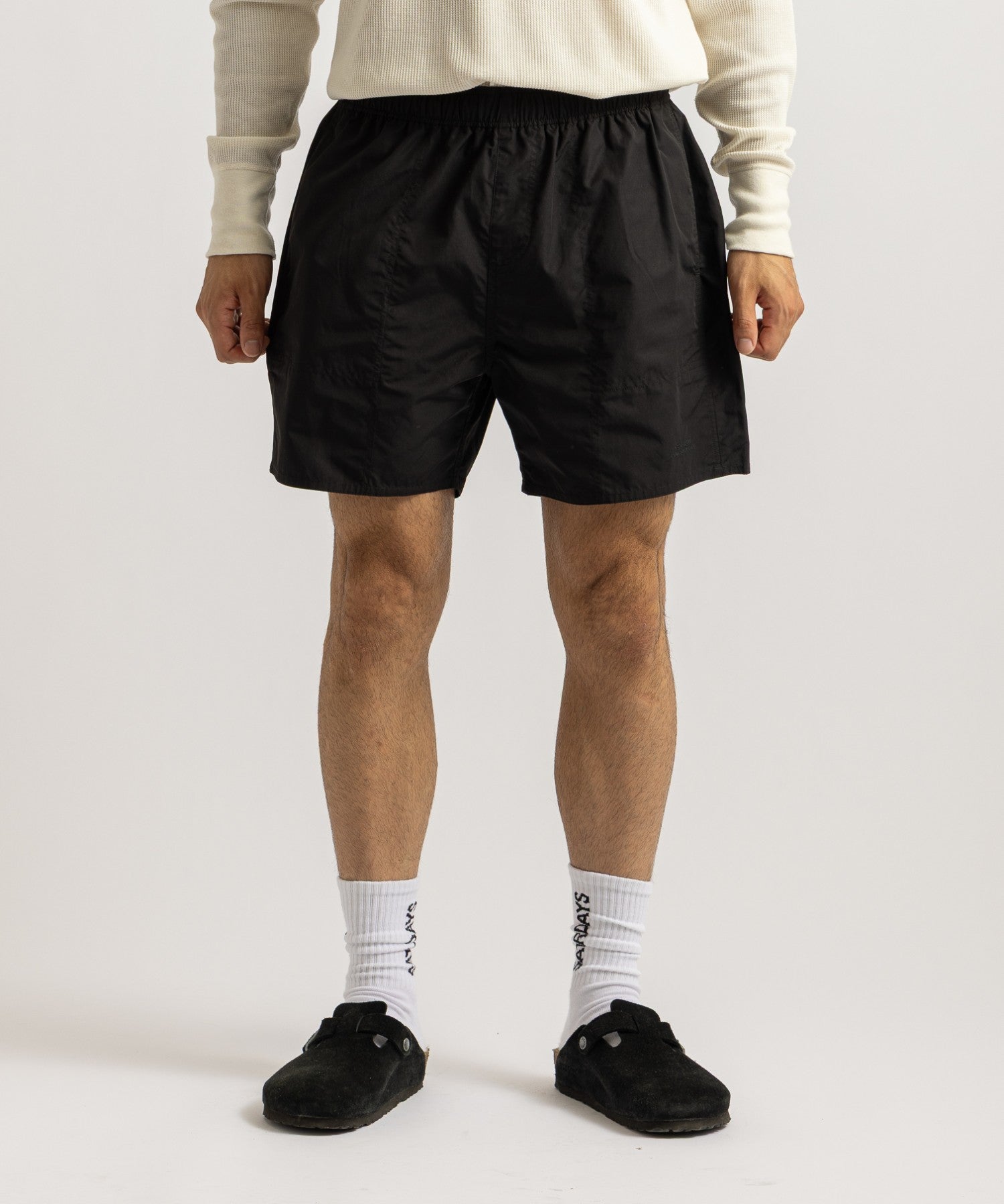 Saturdays NYC Talley Swim Short in Black
