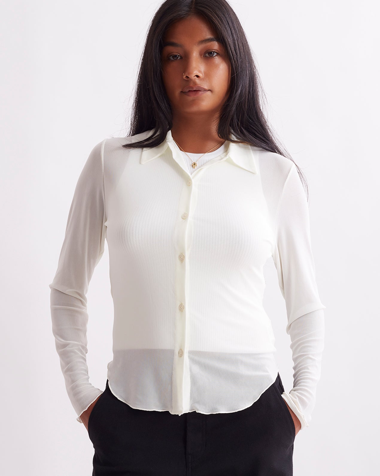 Gabriella Long Sleeve Shirt | Saturdays NYC (Australia)