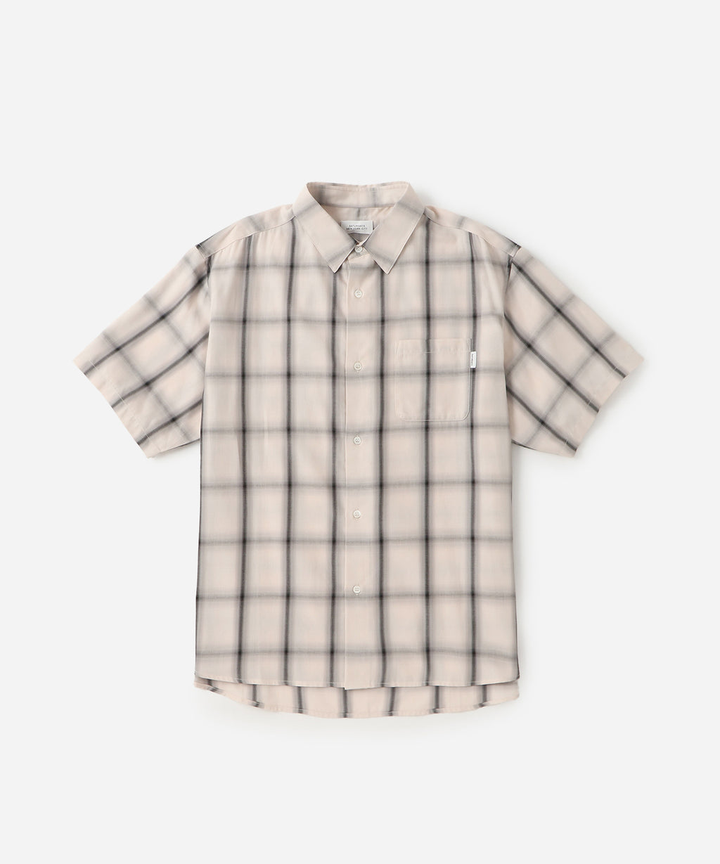 Bruce Ombre Check Short Sleeve Shirt | Saturdays NYC