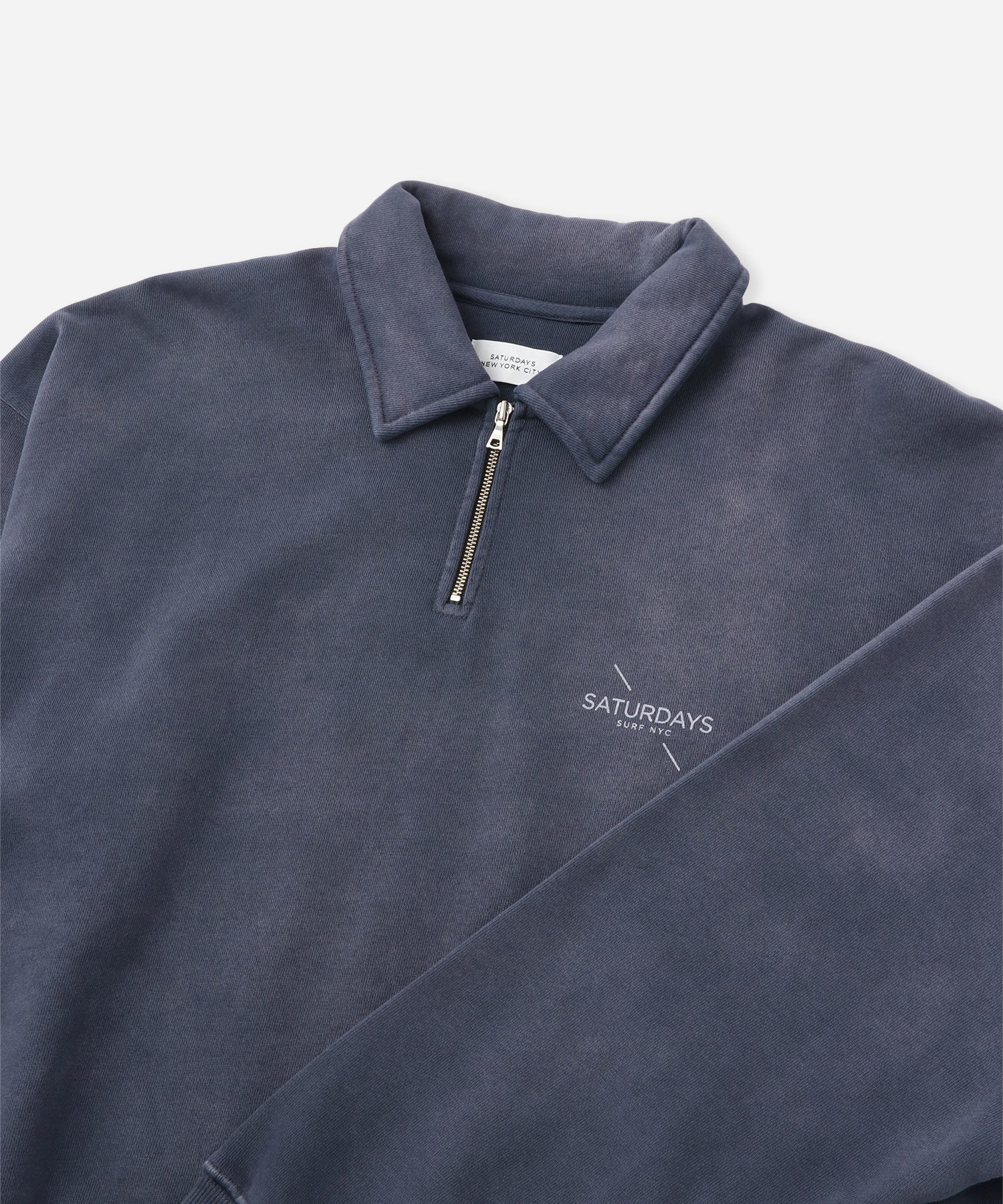 【スミクロ（05）】Mott Relaxed Quarter Zip Surf Sweatshirt Mott Relaxed Quarter Zip Surf Sweatshirt | Saturdays NYC