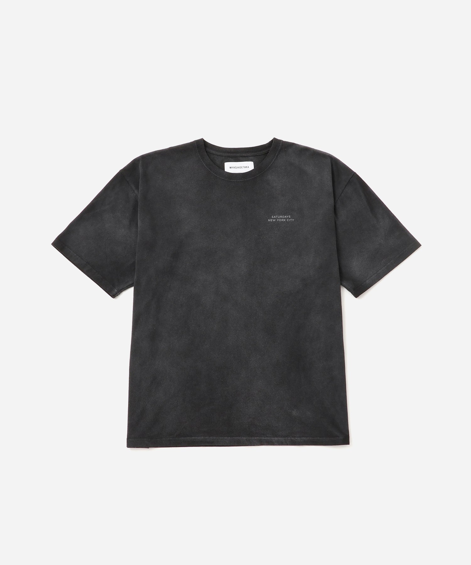 トップス MIYAGIHIDETAKA BLACK Dyed Bandana Shirt MIYAGIHIDETAKA x Saturdays Bandana Slash T-Shirt | Saturdays NYC