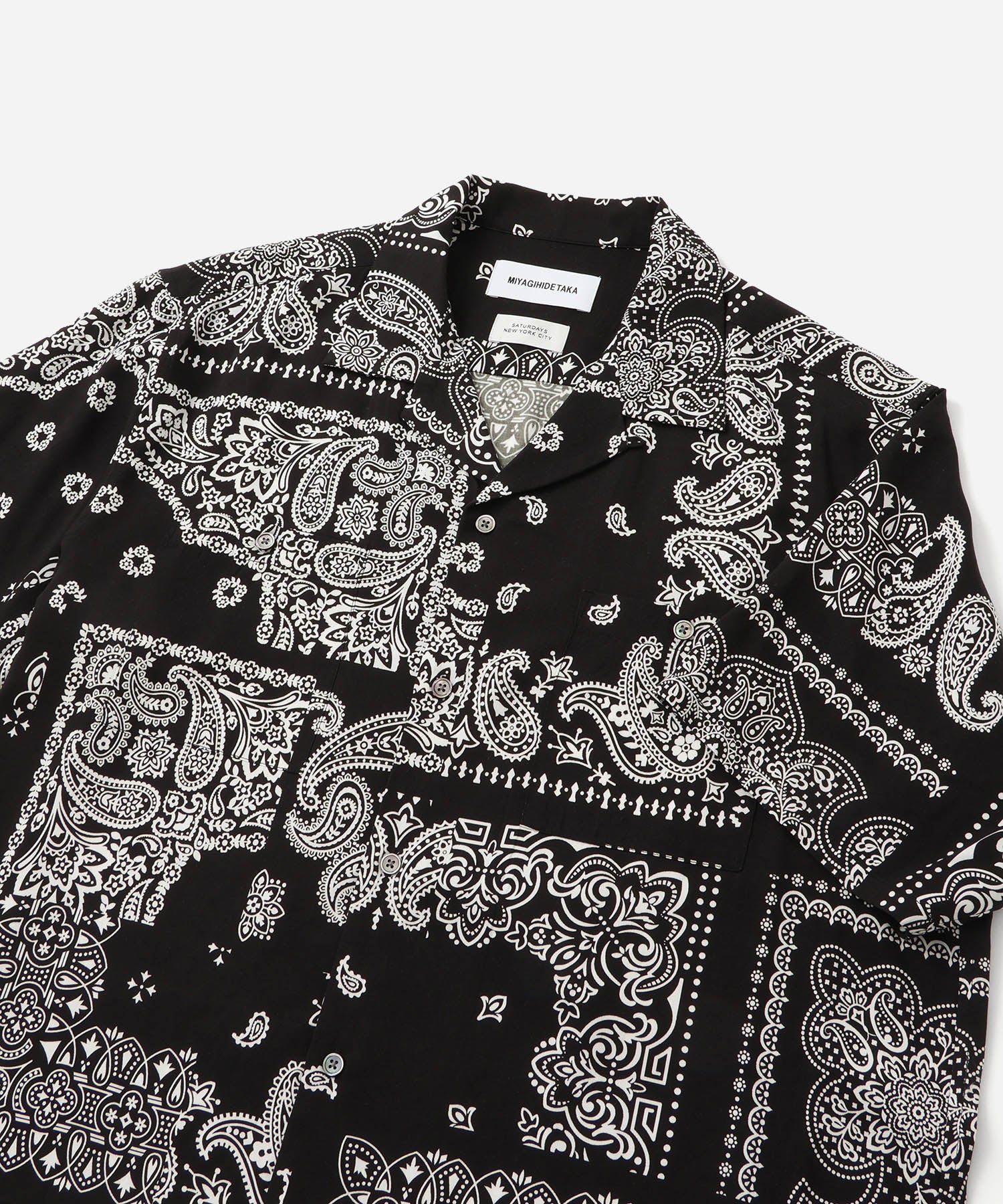 MIYAGIHIDETAKA x Saturdays Bandana Short Sleeve Shirt