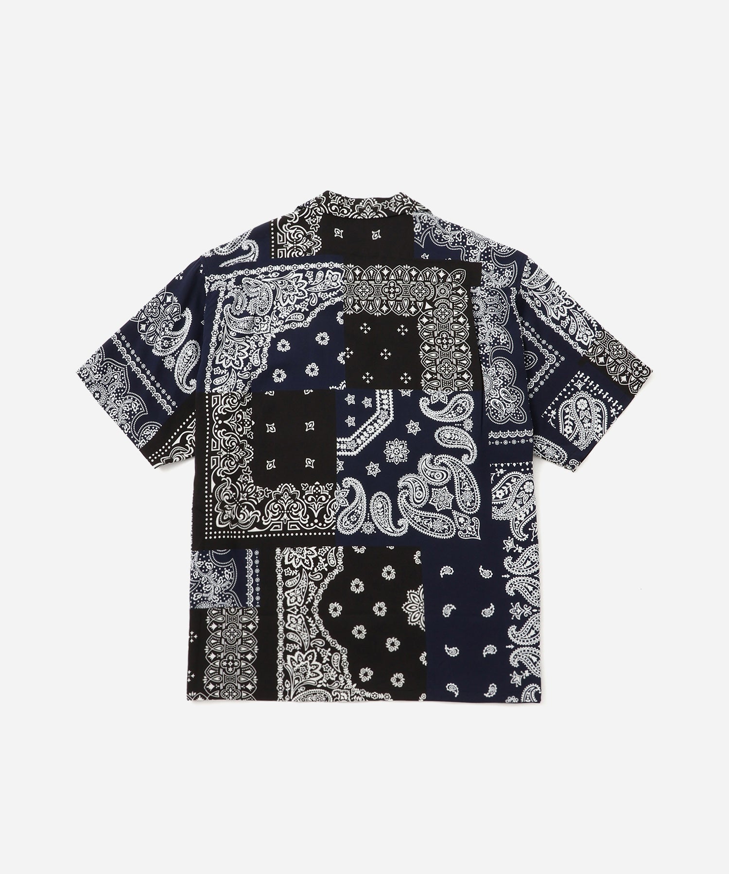 Saturdays NYC MIYAGIHIDETAKA x Saturdays Bandana Short Sleeve Shirt in Navy