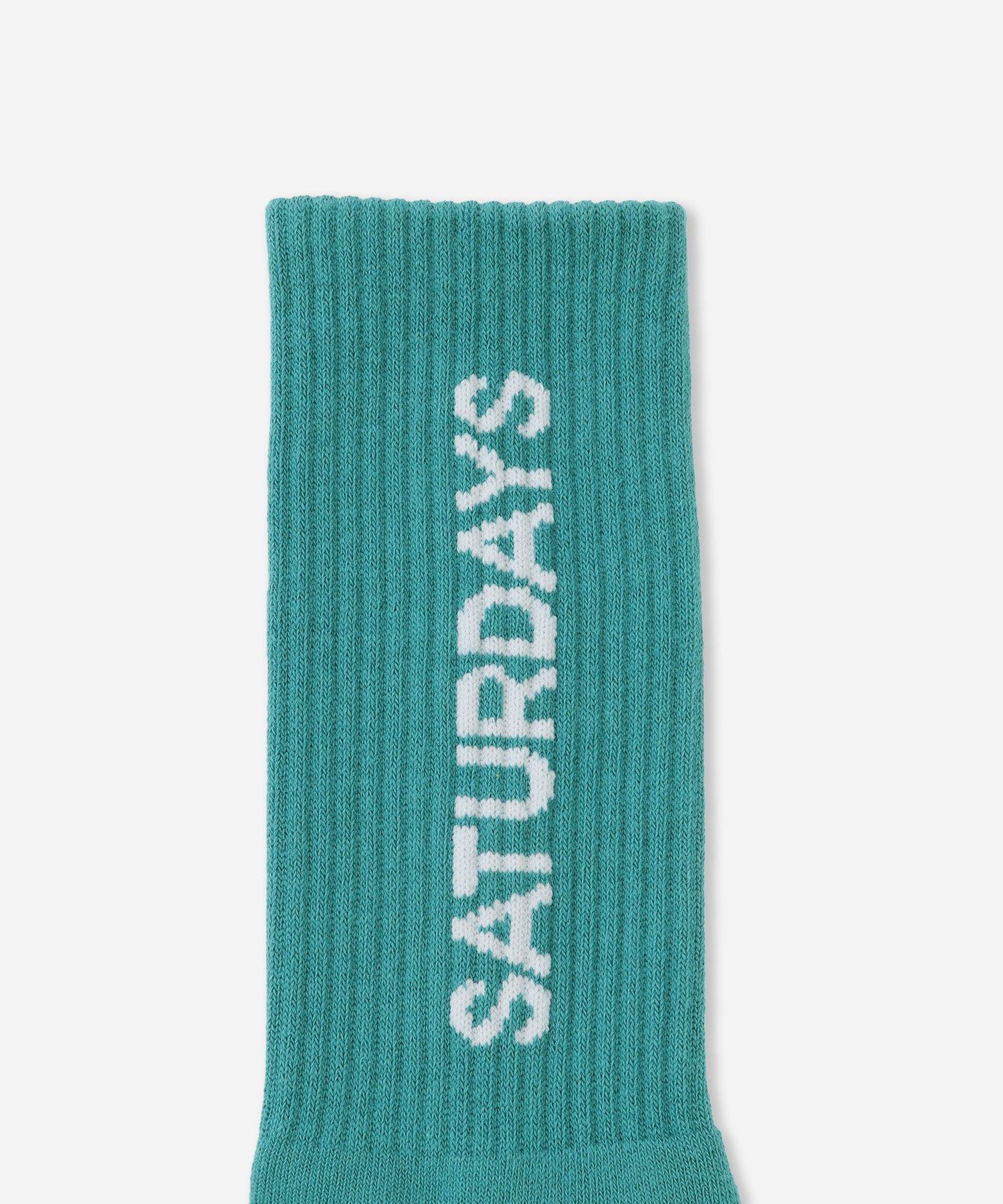 Saturdays NYC Logo Sock in Turqoise
