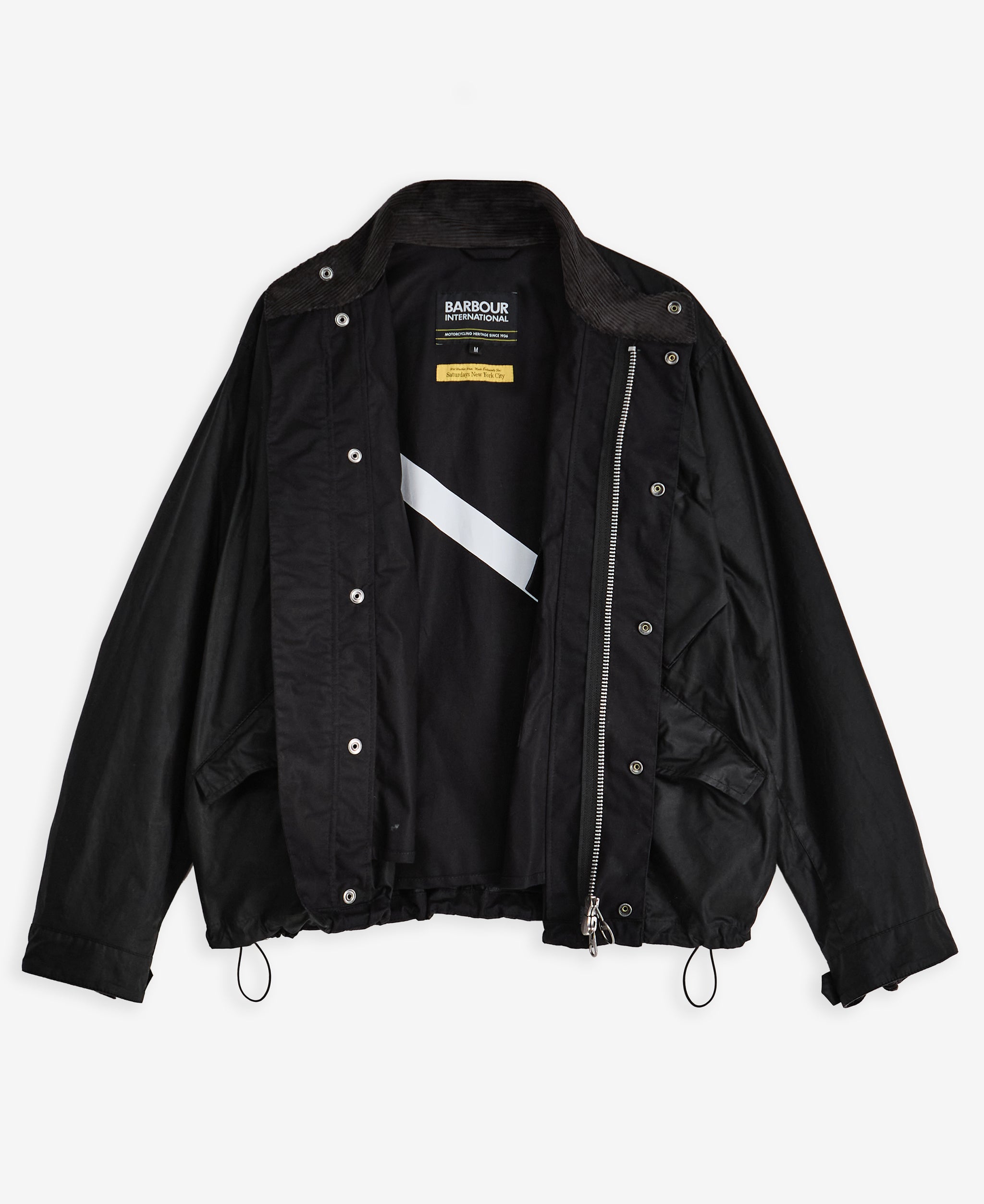 【国内未展開】BARBOUR INTERNATIONAL ALL BLACK Barbour International x SNYC Lightweight Waxed Jacket