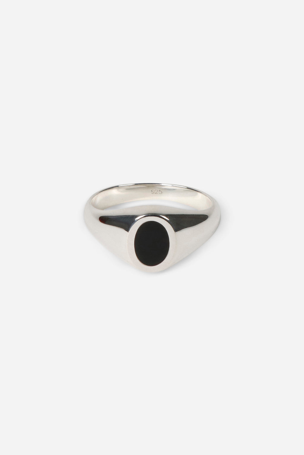 Type 019 Enamel Oval Signet Sterling Silver
