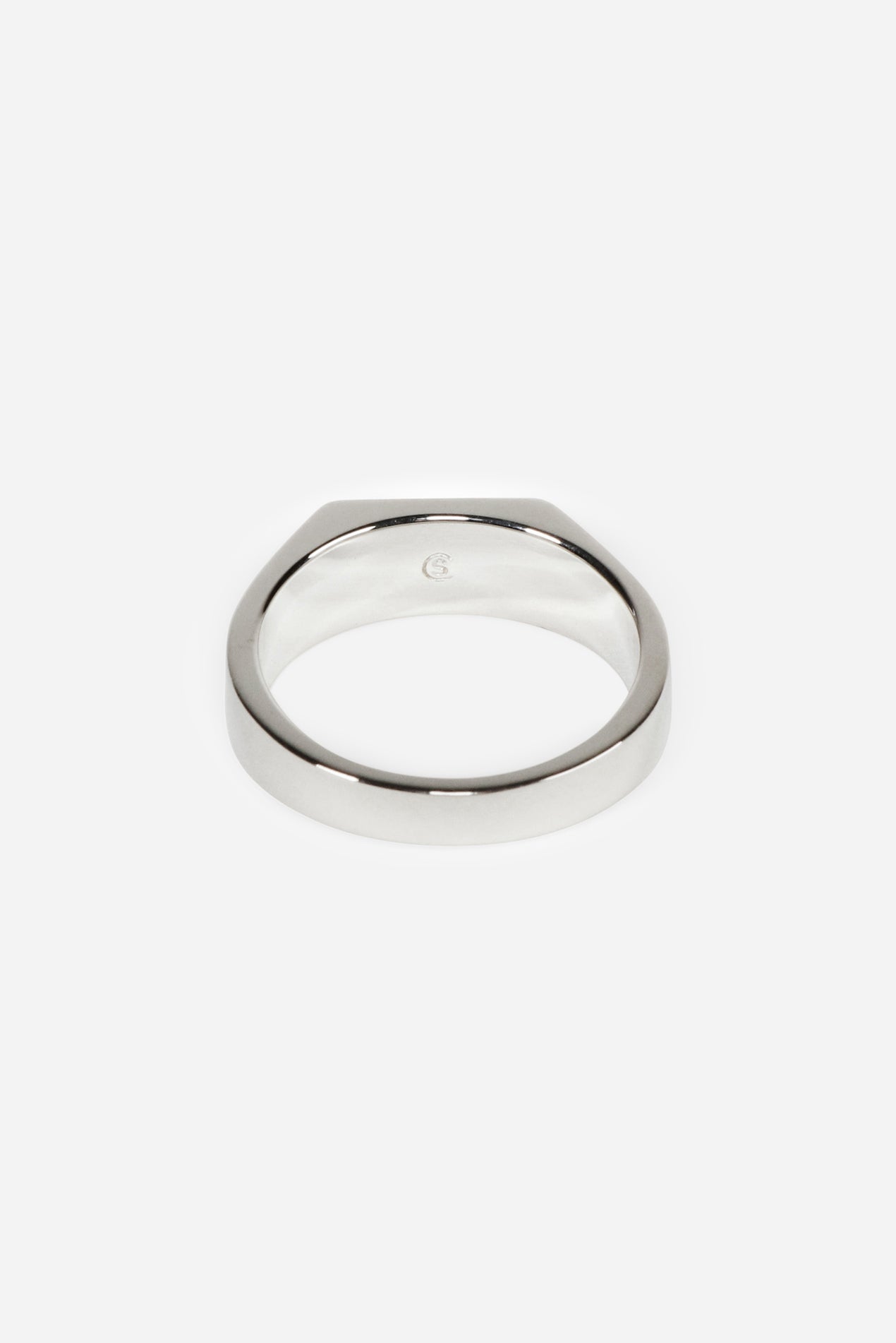 Cameron Studio Type 003 Rectangle Signet Ring 925 Sterling Silver