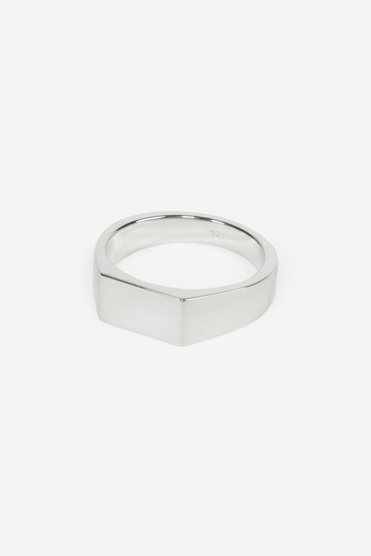 Cameron Studio Type 003 Rectangle Signet Ring 925 Sterling Silver