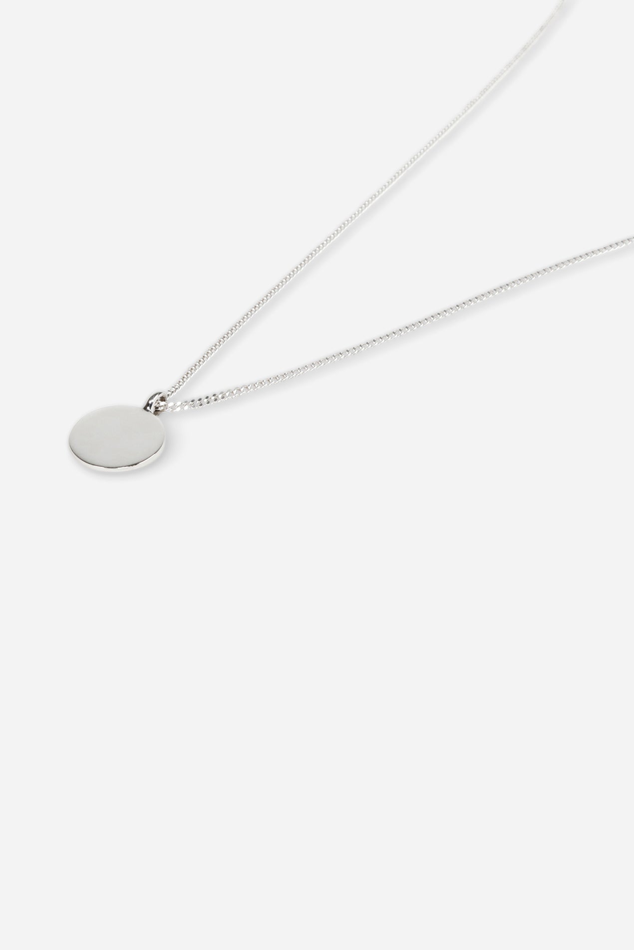 Type 010 Round Pendant Necklace 925 Sterling Silver Saturdays NYC Australia